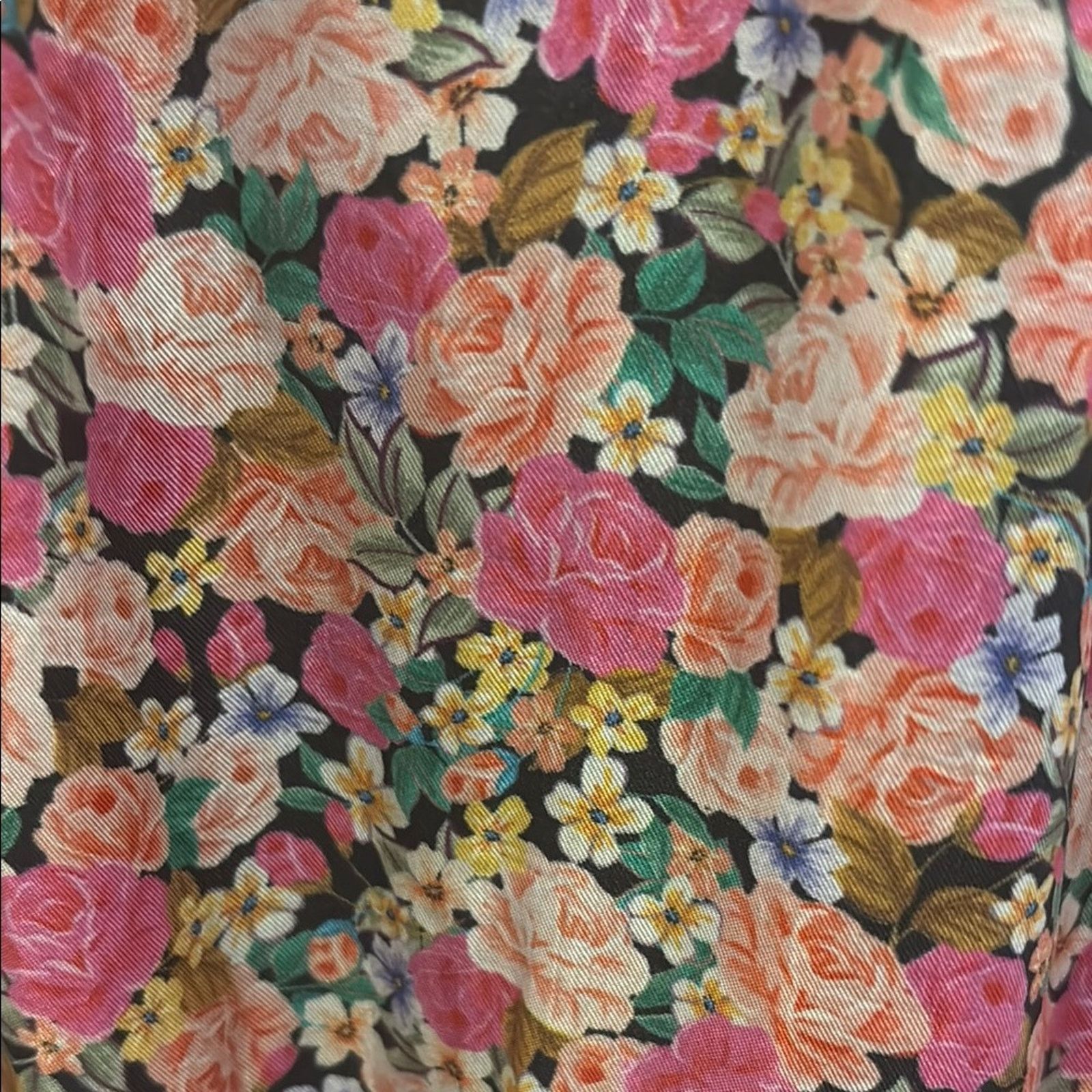 Other For Love And Lemons Pink Floral Midi Dress Size L Size L / US 10 / IT 46 - 12 Thumbnail