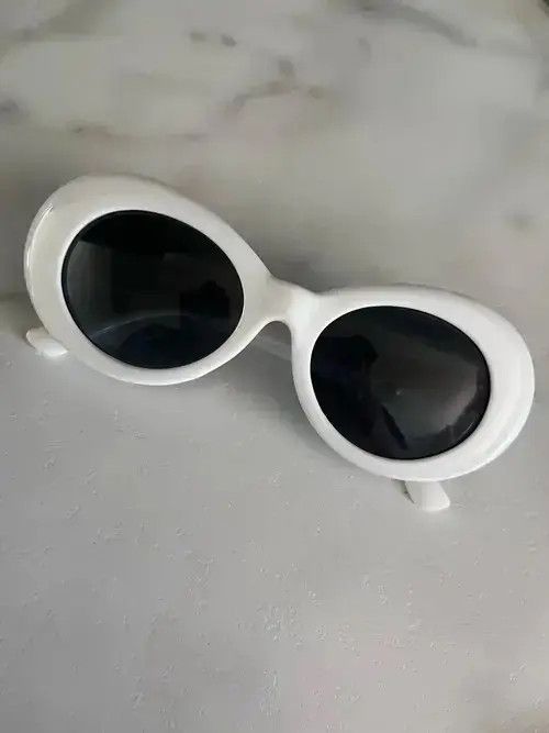 Electric Visual White Grey Oval Sunglasses UV400o Size ONE SIZE - 2 Thumbnail