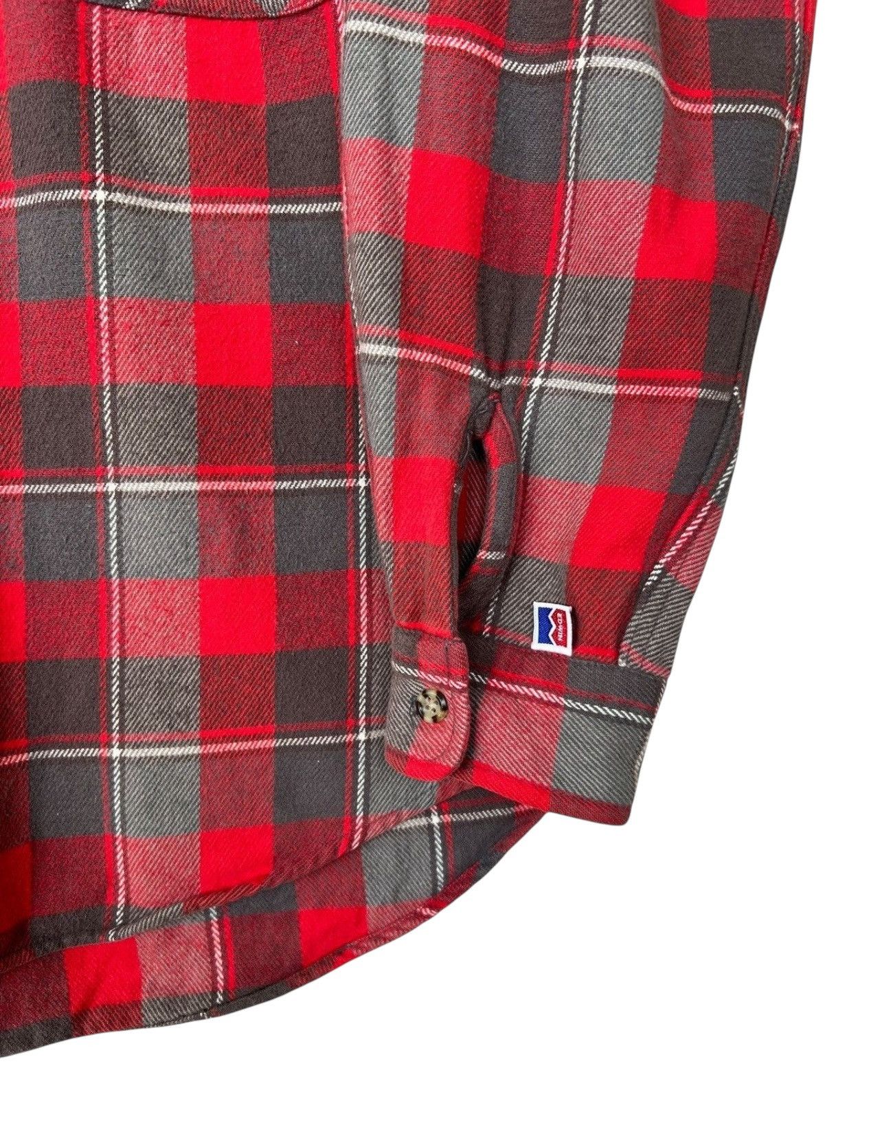 Edwin Vintage Edwin Button Up Red Checkered Flannel Shirt Size US L / EU 52-54 / 3 - 3 Thumbnail