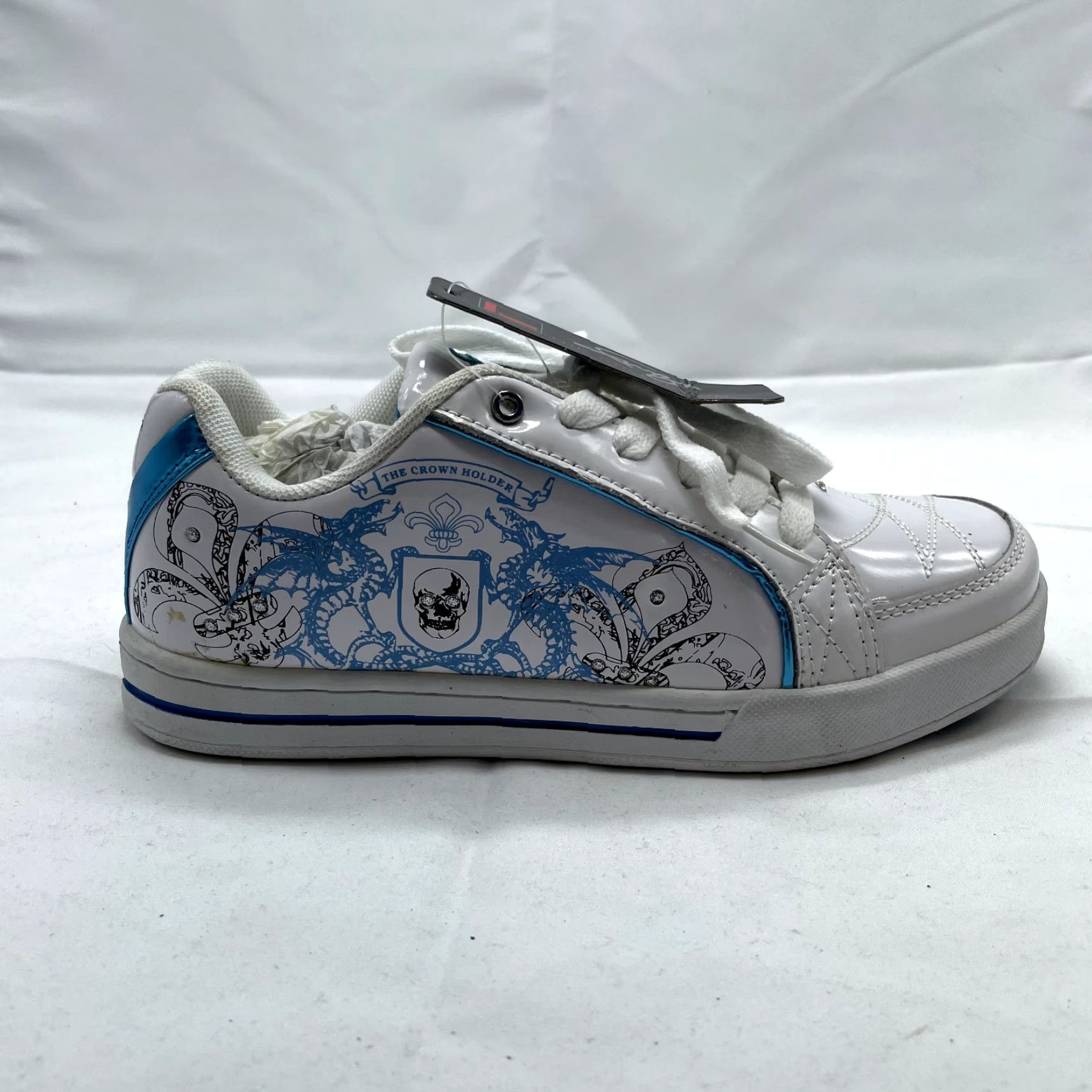 Fubu VINTAGE Fubu Sneakers Women's 5.5 6 White Skater Grunge Low Top CYBER Y2K Deadstock Size M / US 6-8 / IT 42-44 - 2 Thumbnail