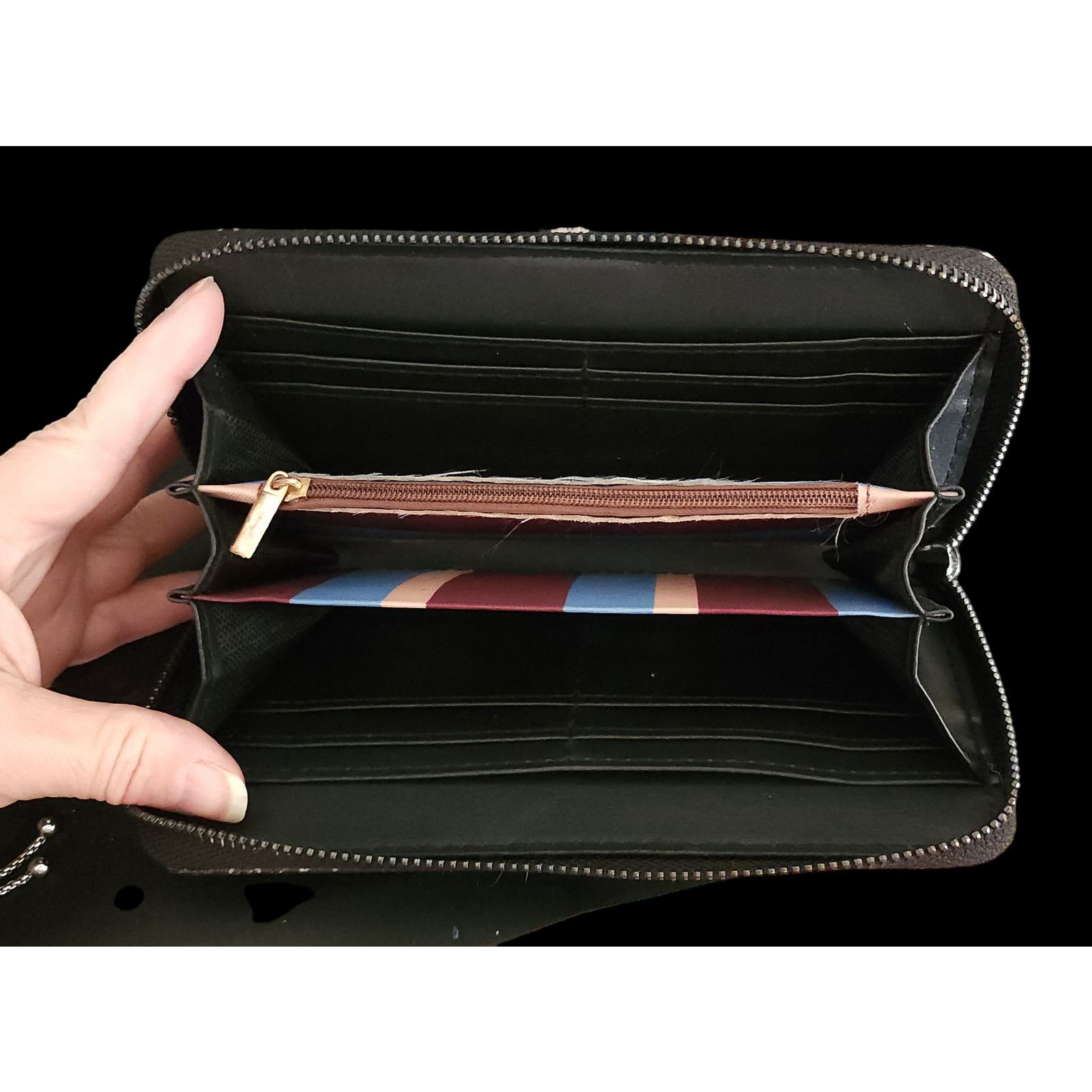 Other Women's Wallet by DA, Leather Wallet With Zipper Size ONE SIZE - 3 Thumbnail