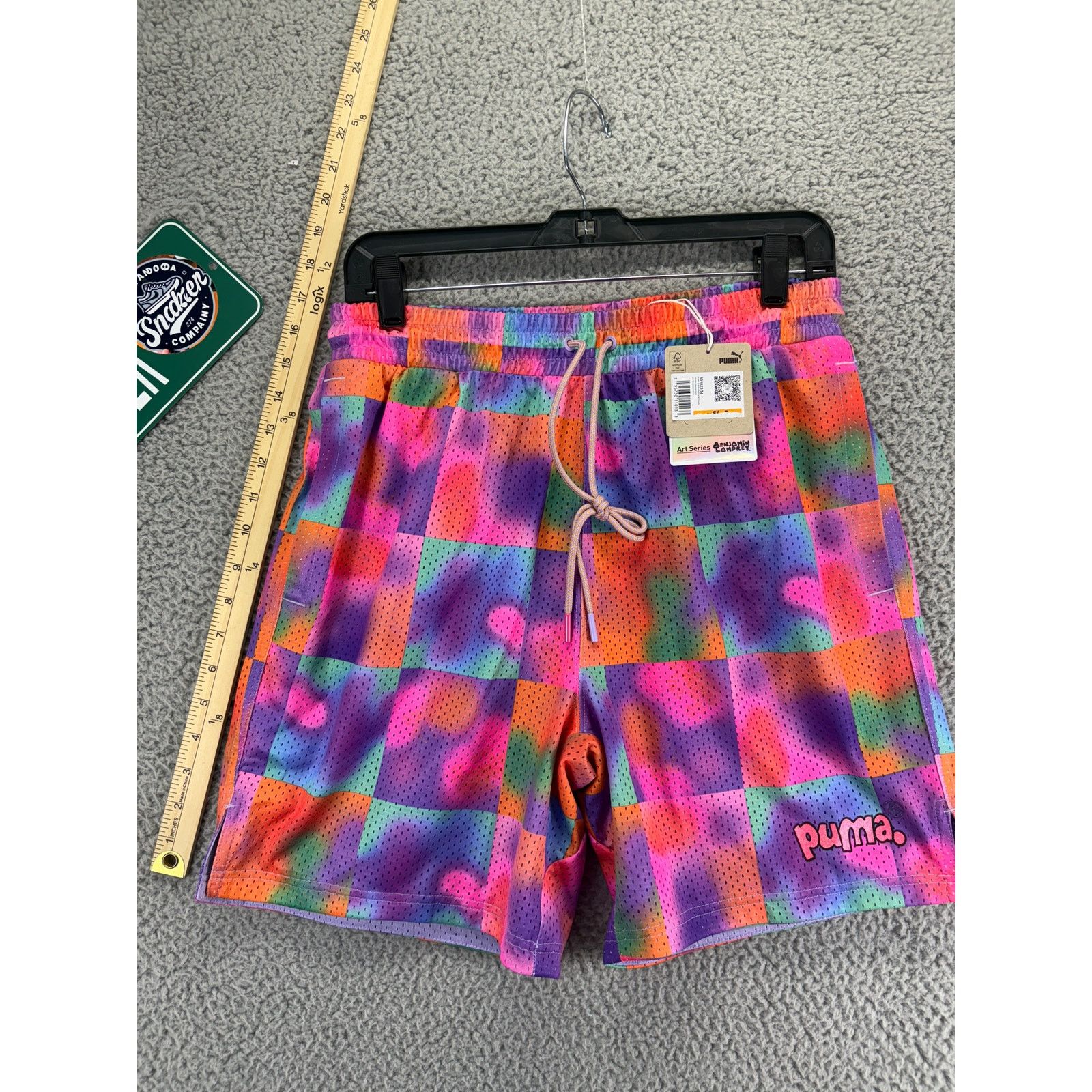 Puma Puma 8Enjamin X Mesh 6 Inch Shorts Men Small TieDye Athletic Size US 30 / EU 46 - 1 Thumbnail