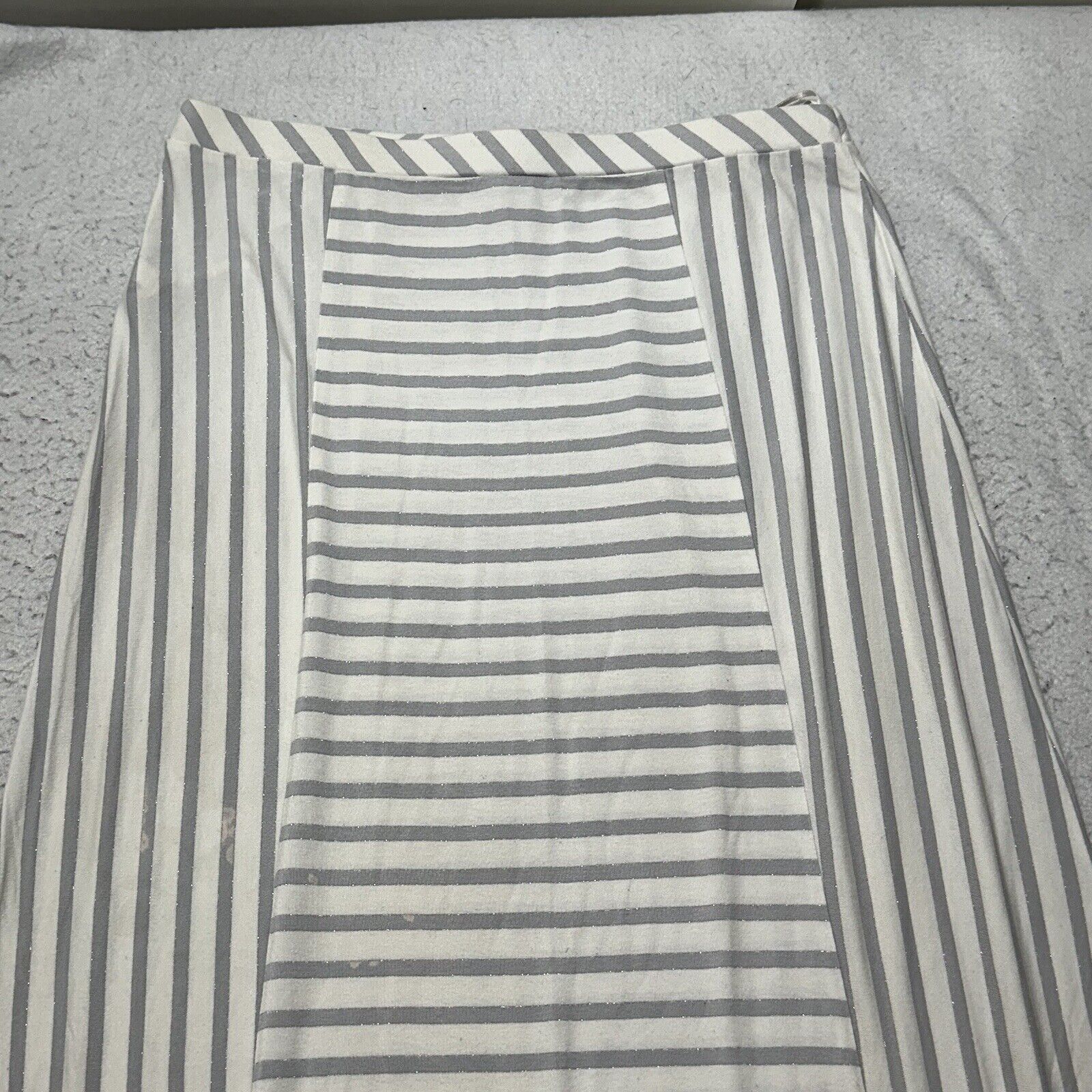White House Black Market White House Black Market Small Maxi Skirt Sparkle Striped Size 28" / US 6 / IT 42 - 11 Thumbnail