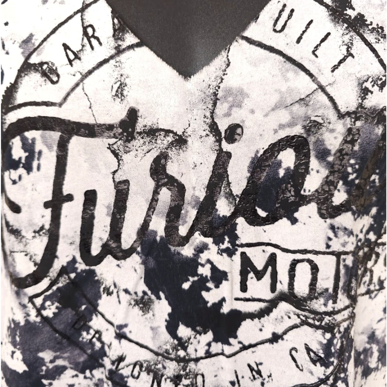 Affliction Affliction T Shirt Womens Small White Wild Motors FFW305 Paint Splatter Shirts Womens MMA Theme Size S / US 4 / IT 40 - 3 Thumbnail