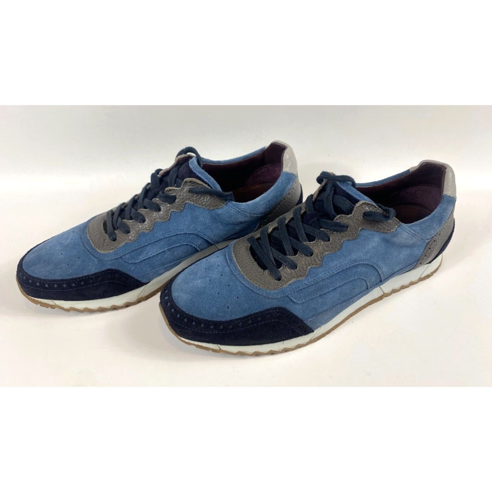 Noah Noah Waxman Men’s Greenwich Navy Suede Sneakers Casual Sneakers Navy Low-Top Size 9.5 Mens Leather Lining Rubber Sole Made Portugal Size US 10 / EU 43 - 6 Thumbnail