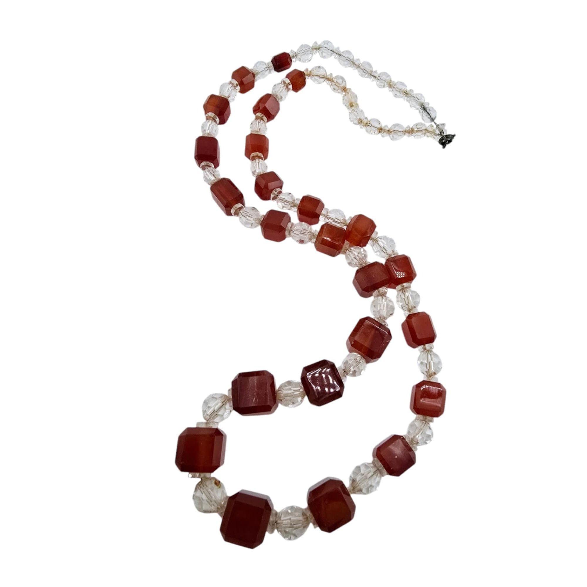 Other Antique Faceted Crystal and Glass Cube Necklace (A7424) Size ONE SIZE - 1 Thumbnail