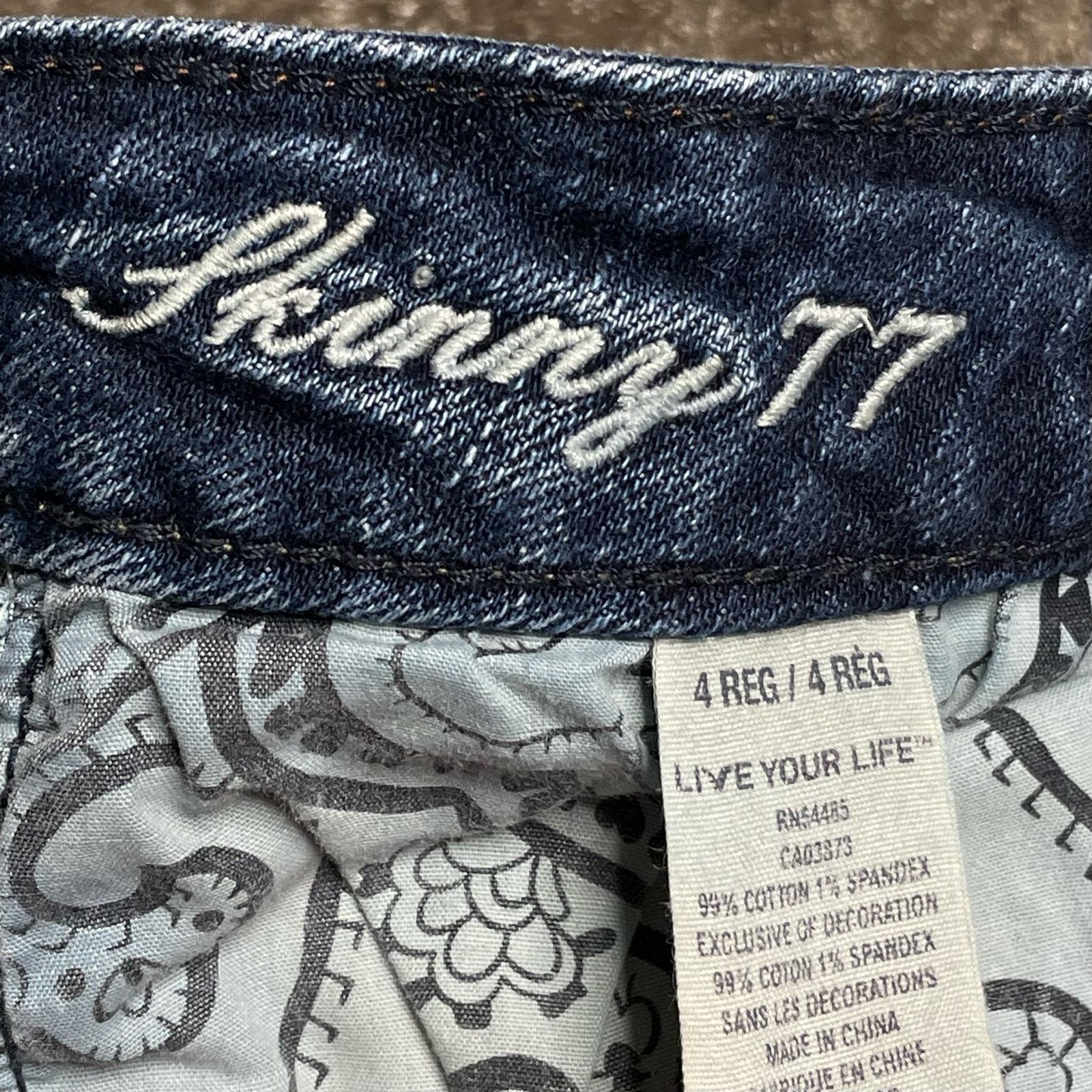 American Eagle Outfitters American Eagle Skinny 77 Jeans Size 27" / US 4 / IT 40 - 3 Thumbnail