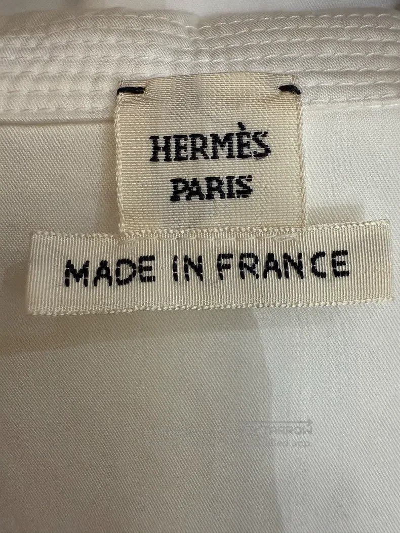 Hermes Hermes White women's shirt Size M / US 6-8 / IT 42-44 - 4 Thumbnail