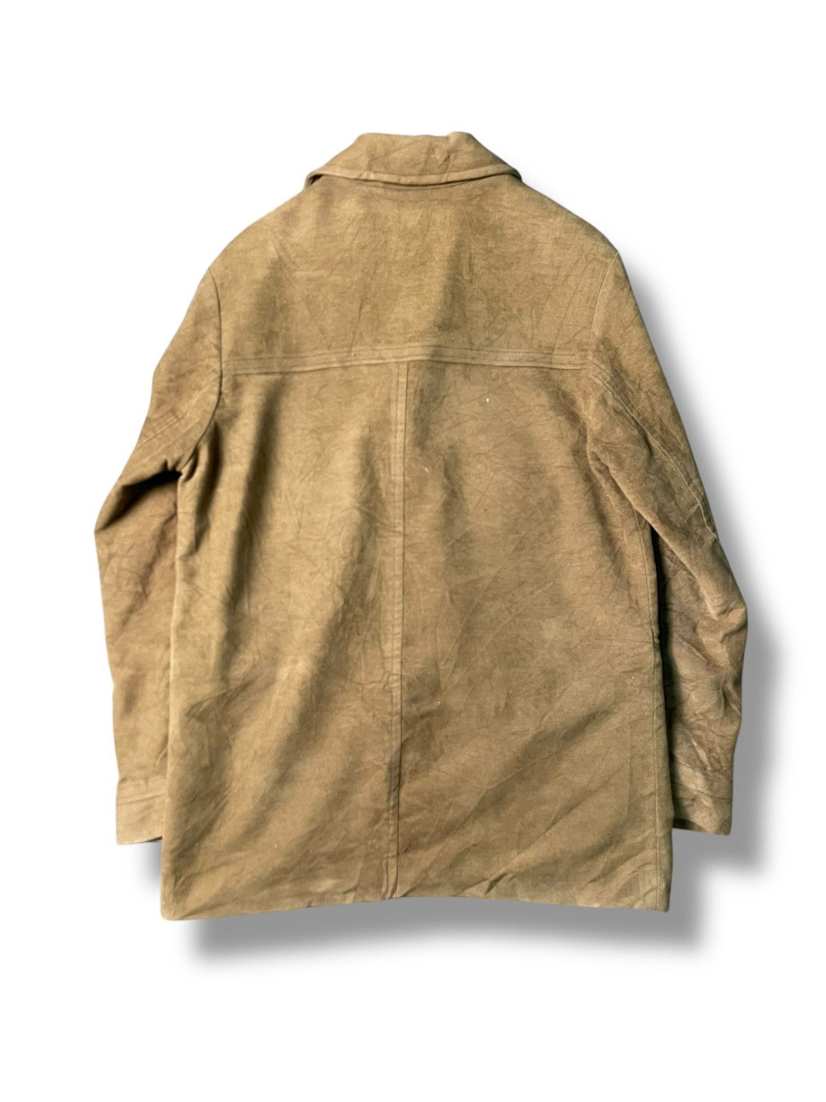 Japanese Brand × NEXT Next Brand Men’s Suede Leather Coat (58) Size US S / EU 44-46 / 1 - 8 Thumbnail