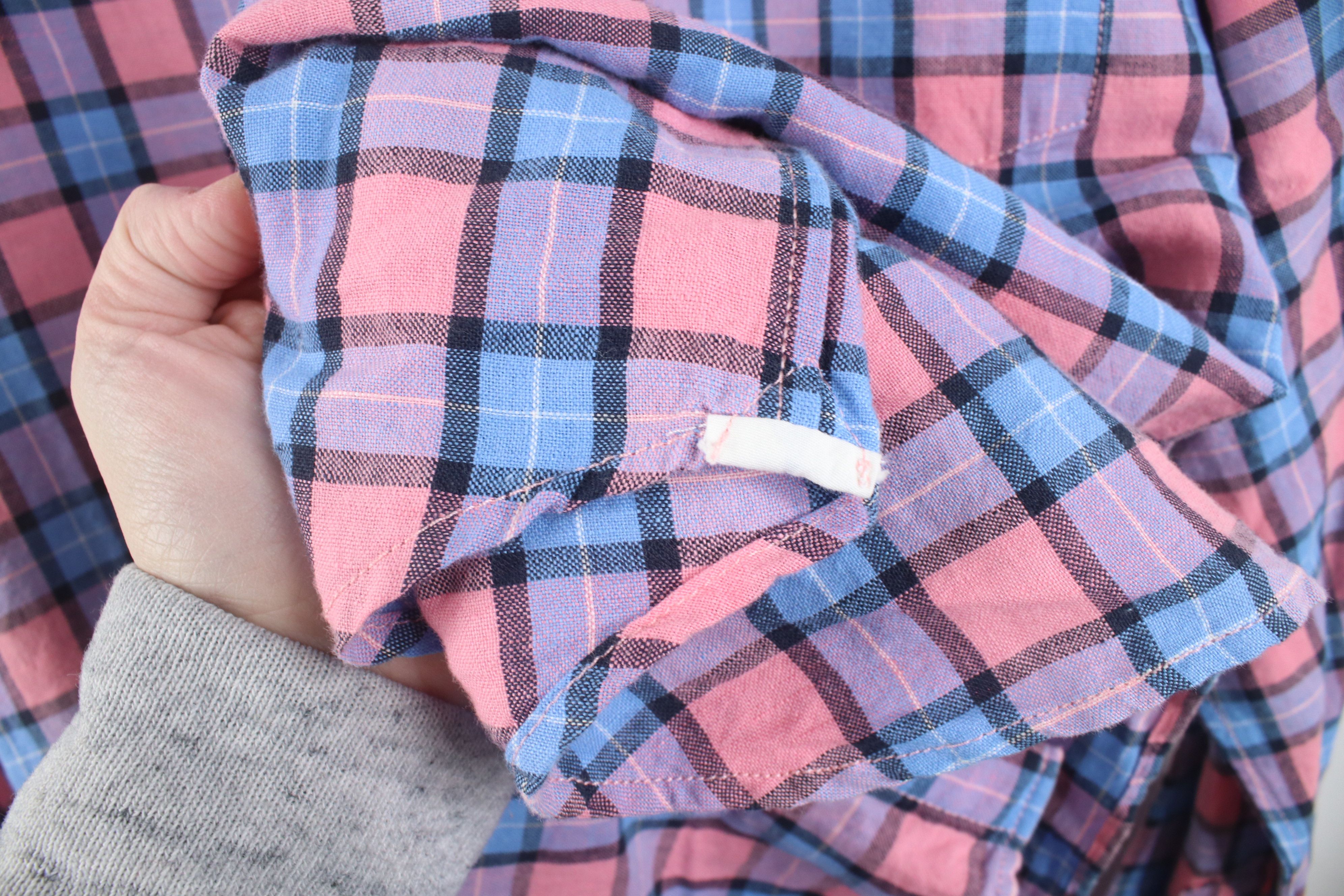 Gap Deadstock Vintage Y2K Gap Collared Button Shirt Pink Plaid Size US XL / EU 56 / 4 - 10 Thumbnail