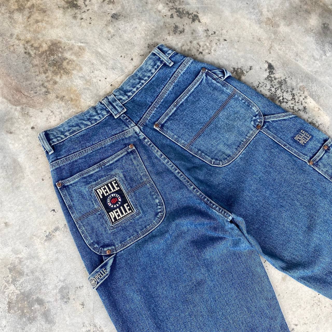 Pelle Pelle RARE VTG 90S PELLE PELLE M.BUCHANAN BAGGY WIDELEG JNCO STYLE Size US 30 / EU 46 - 5 Thumbnail
