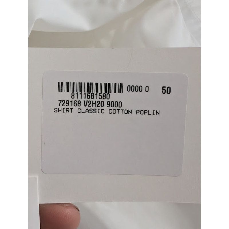 Bottega Veneta o1rshd1 Classic Cotton Poplin Shirt in White Size US M / EU 48-50 / 2 - 20 Thumbnail