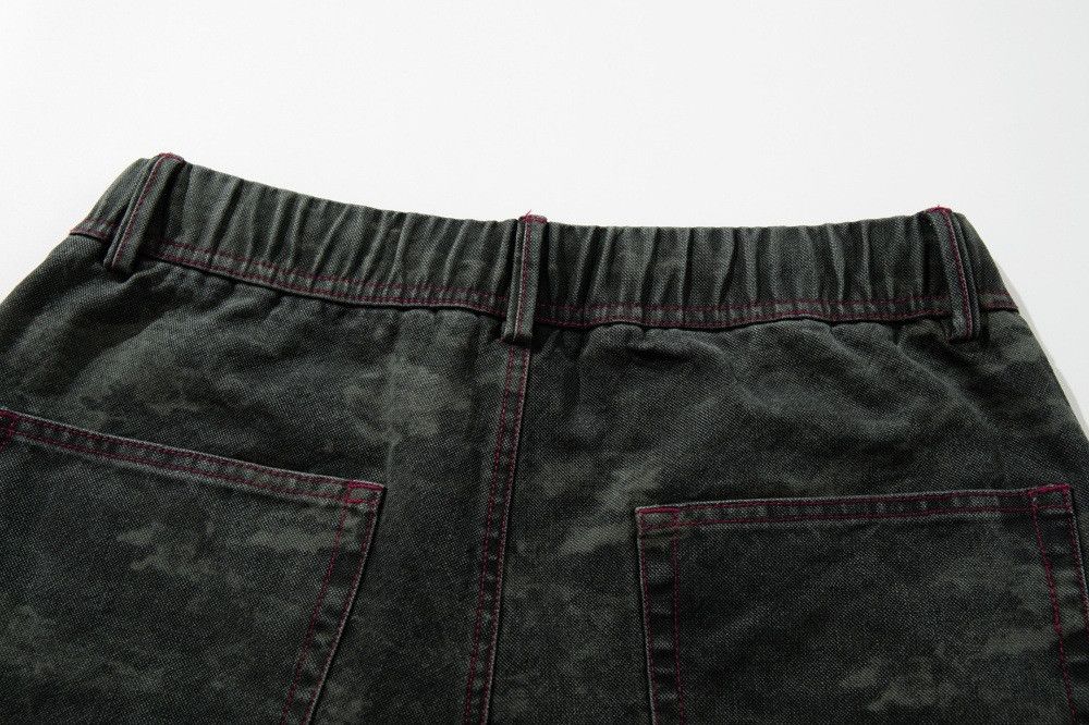 Vintage Men's high street tie-dye camouflage straight pants Size US 32 / EU 48 - 5 Thumbnail