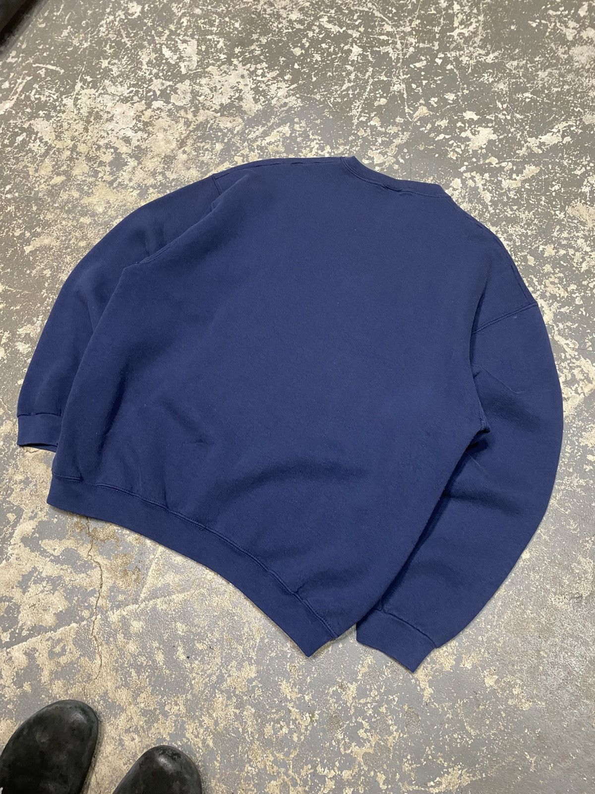 Vintage Vintage BVD Navy Blank Pullover Crewneck Sweatshirt USA Size US XL / EU 56 / 4 - 8 Thumbnail