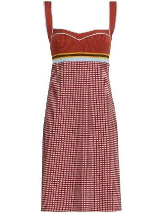 image of Marni O1W1Db10524 Neck Knitted Dress In Multicolor, Women's (Size XL)