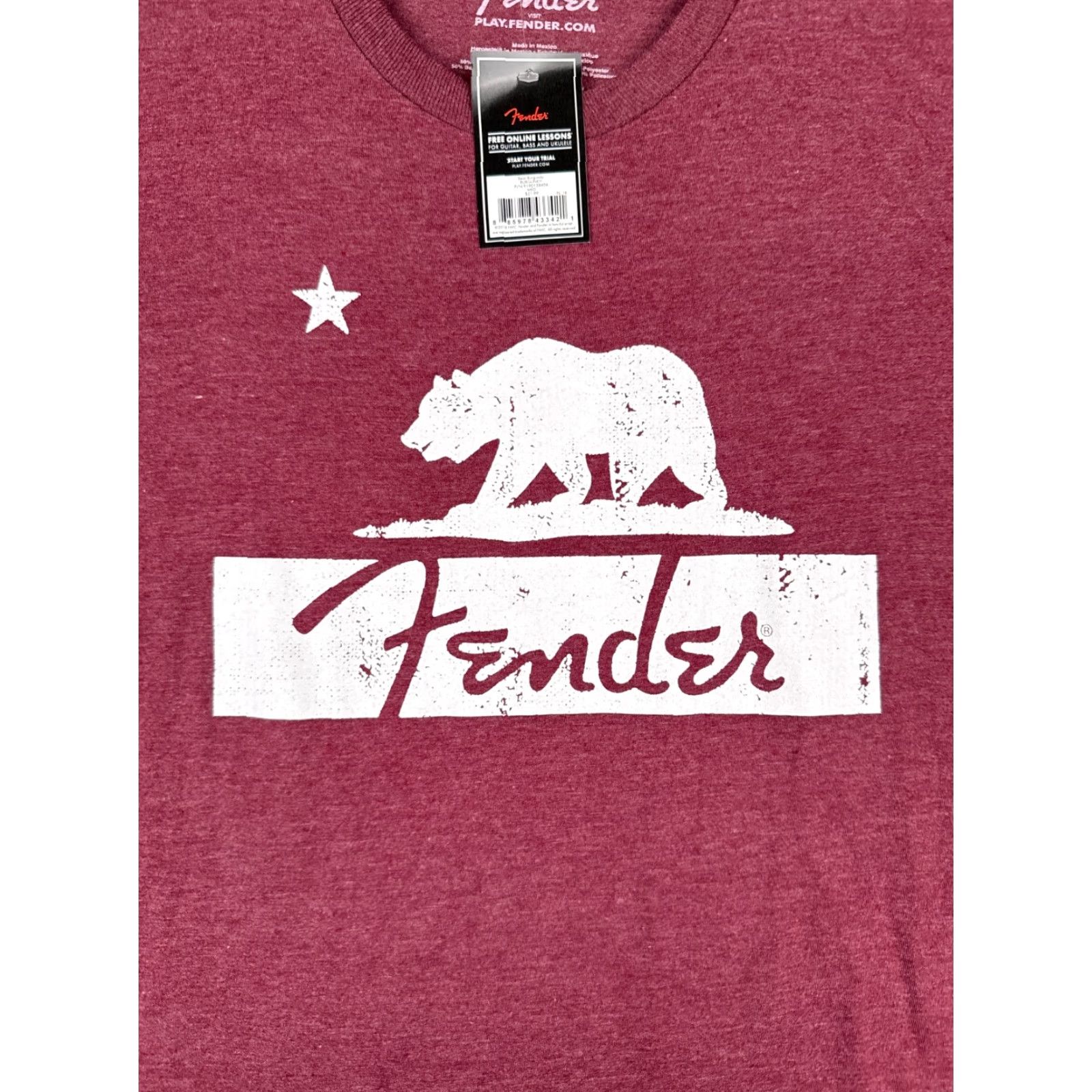 Fender Fender Shirt Men Medium Red Heather California Bear Short Sleeve NEW Shirt Men Medium Red Fender California Bear Short Sleeve NEW Size US M / EU 48-50 / 2 - 6 Thumbnail