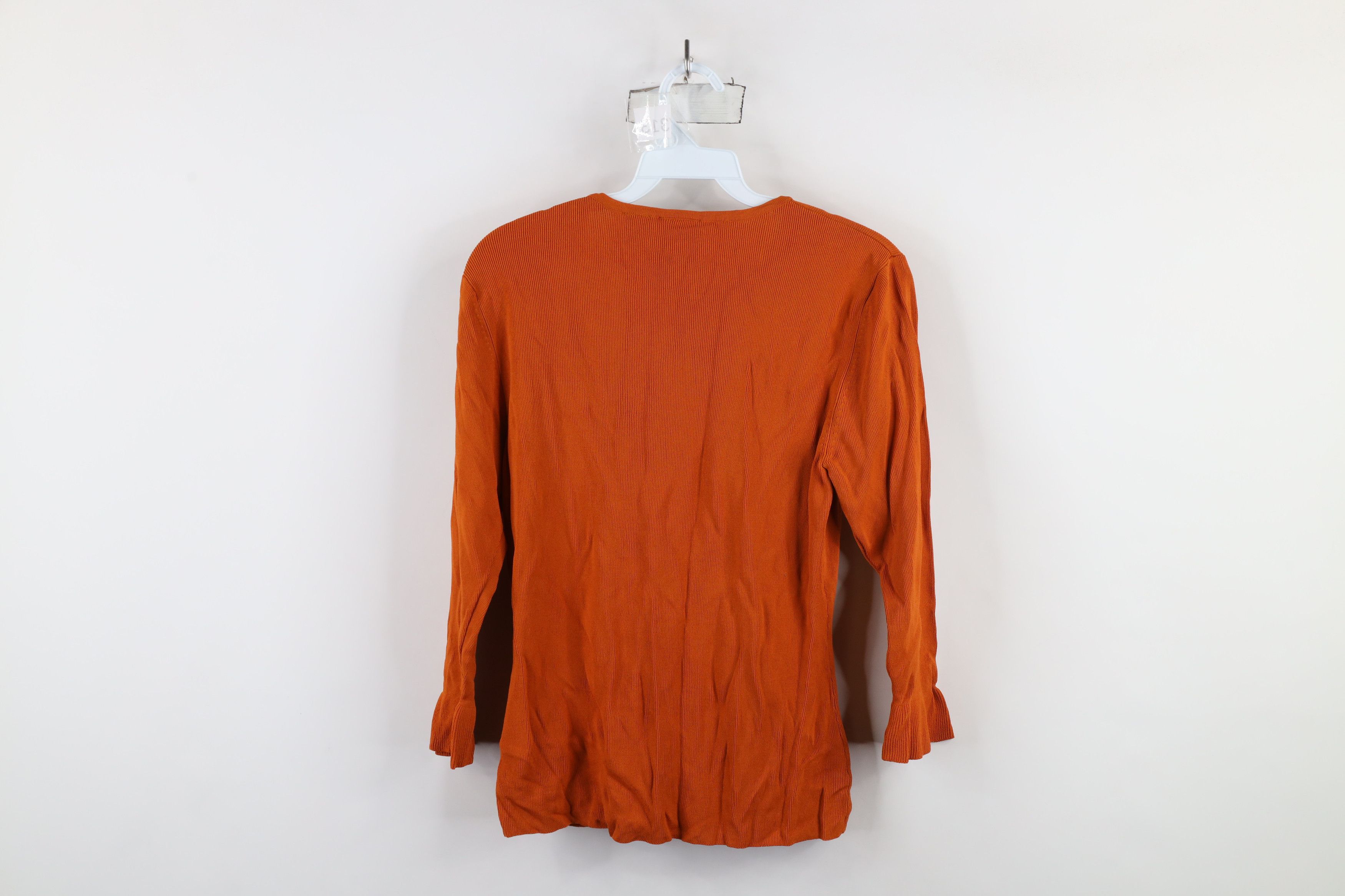 Vintage Vintage 90s Y2K Babydoll Fairy Flared Cuff Ribbed Knit Shirt Size M / US 6-8 / IT 42-44 - 8 Thumbnail