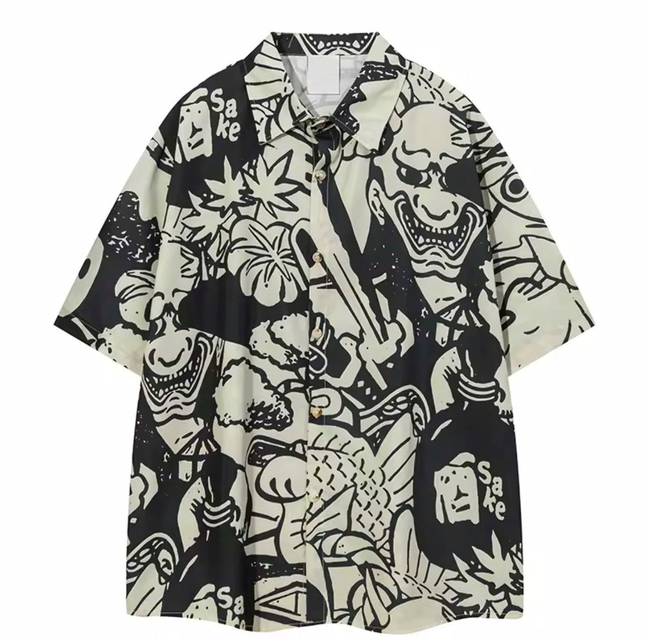 Japanese Brand Streetwear Japanese Beach Summer Hawaiian Shirt Size US M / EU 48-50 / 2 - 1 Thumbnail