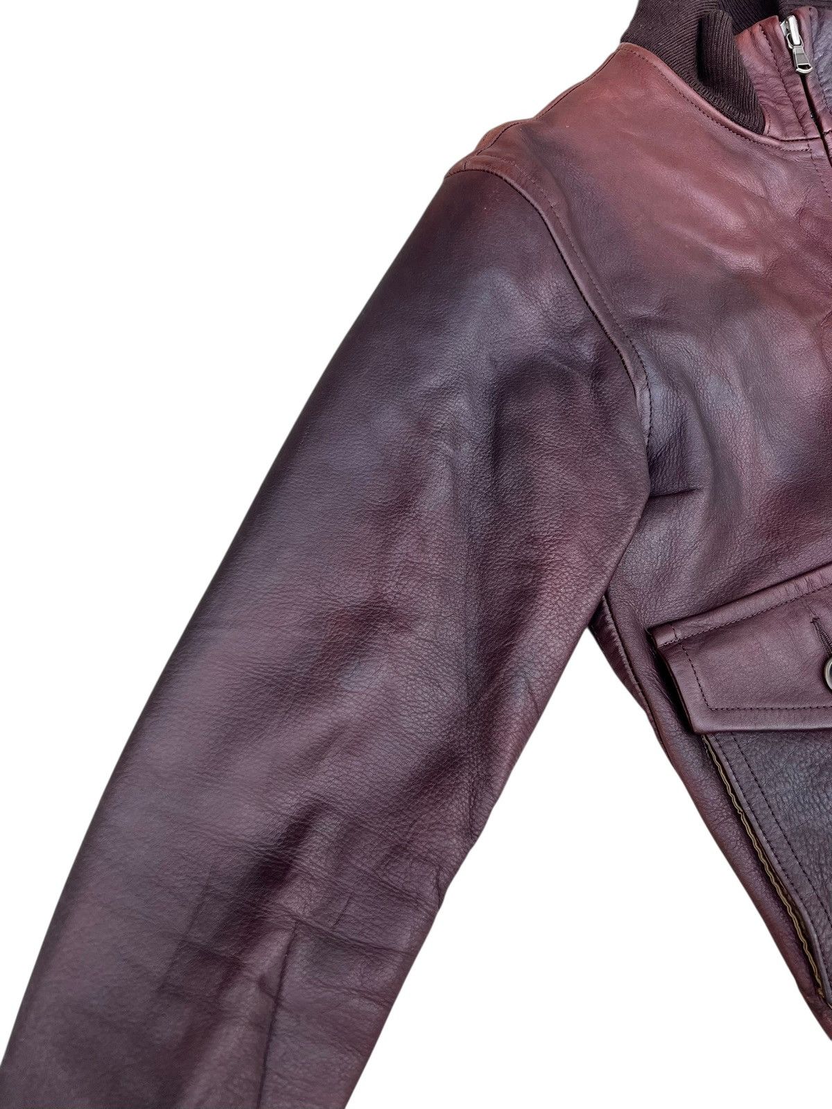 N.Hoolywood SAMPLE Only N.Hoolywood Japan Fade Patina Leather Jacket Size US S / EU 44-46 / 1 - 8 Thumbnail
