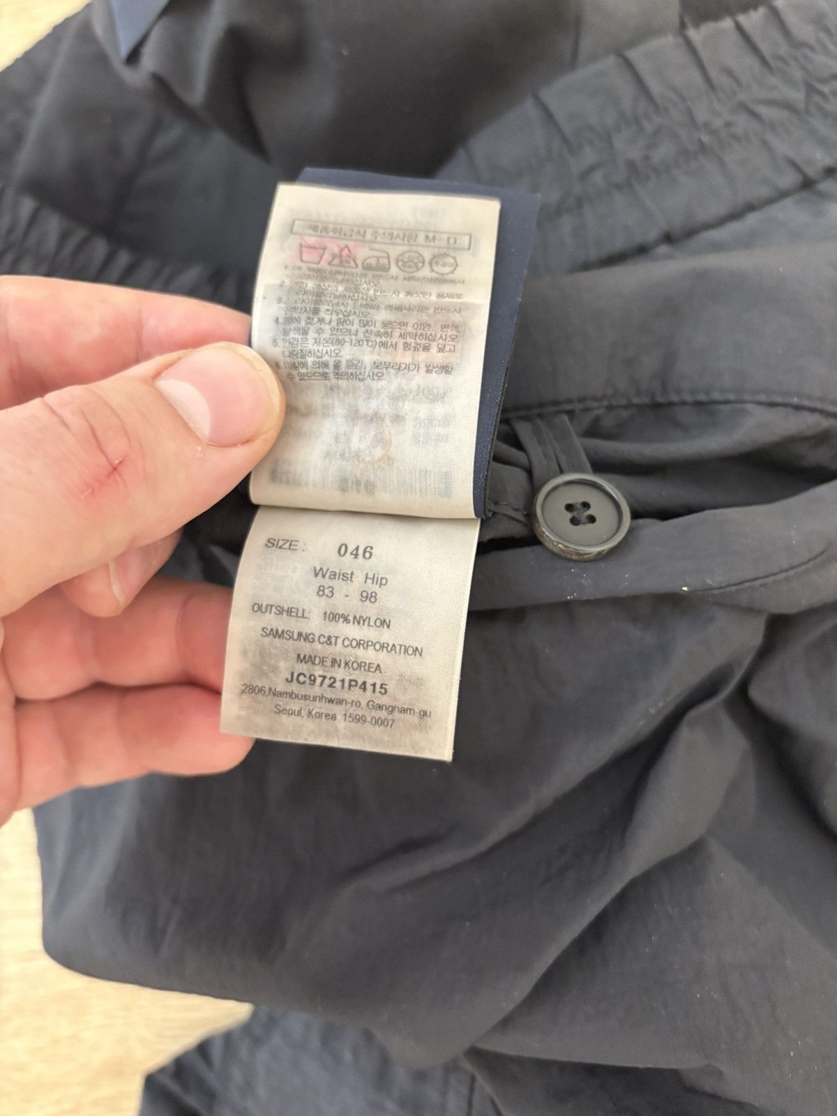 Juun.J Juun.J Black Nylon Cargo Pants Size US 32 / EU 48 - 8 Thumbnail