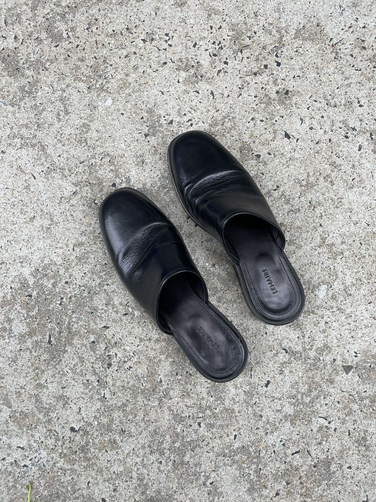 Pre-owned Lemaire Leather Mule Shoess Size 42 Shoes
