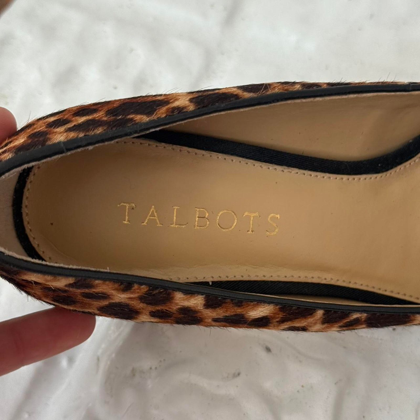 Talbots ✿ y2k leopard calf hair block heel pumps ✿ Size US 7.5 / IT 37.5 - 5 Thumbnail