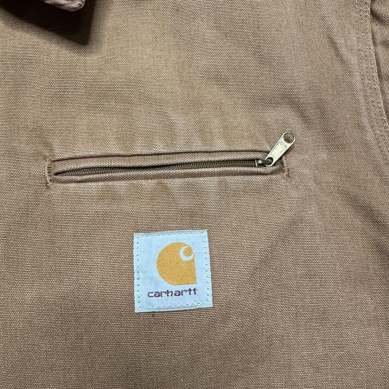 VINTAGE CARHARTT DETROIT JACKET J01 BRN Brown Size 48 Tall