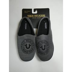 TRUE RELIGION Men's Denim Style Slippers / House Shoes SIZE SMALL  (7-8) NEW