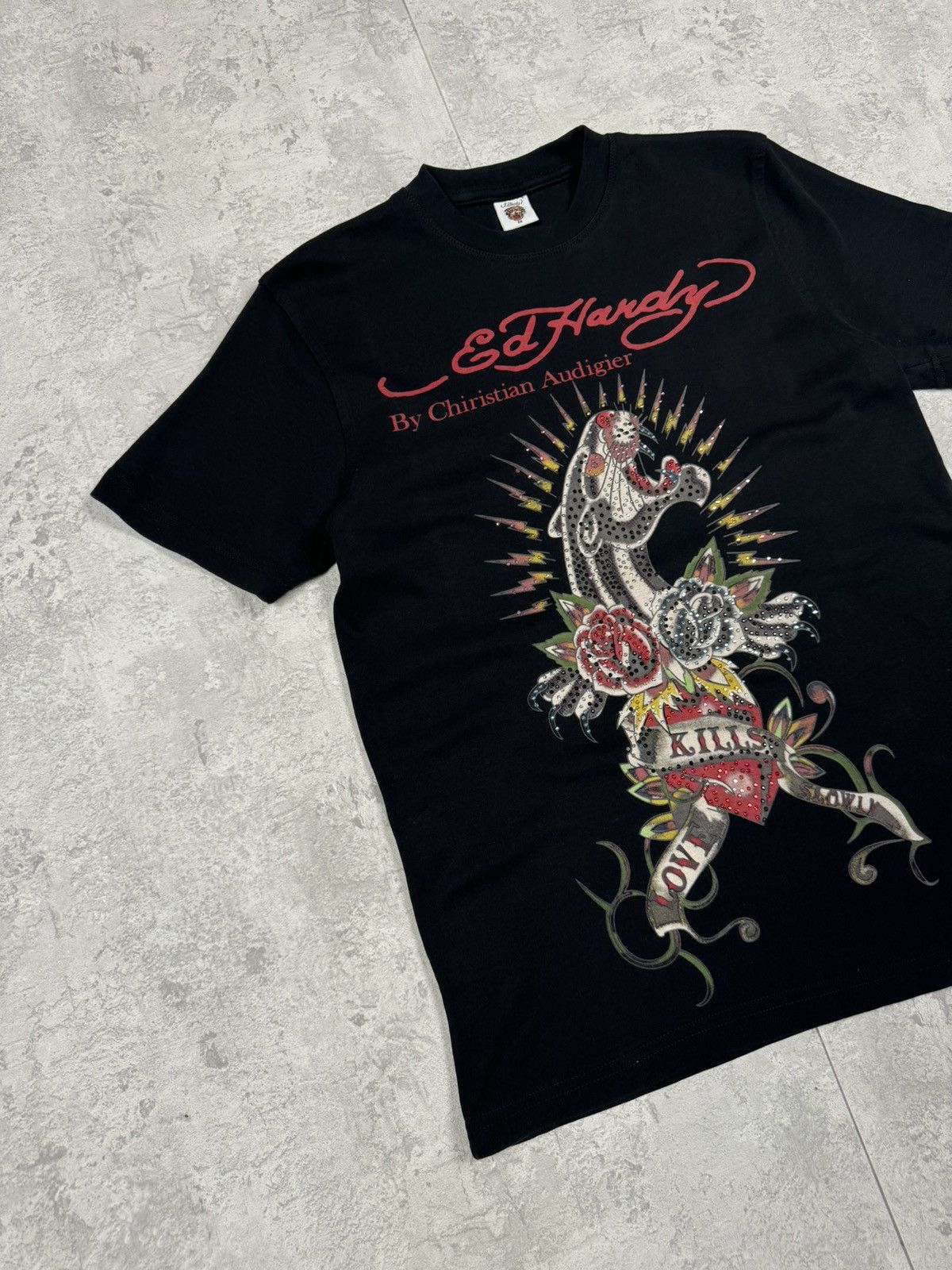 Ed Hardy Vintage Ed Hardy By Christian Audigier Tiger Logo T-Shirt Size US M / EU 48-50 / 2 - 2 Thumbnail