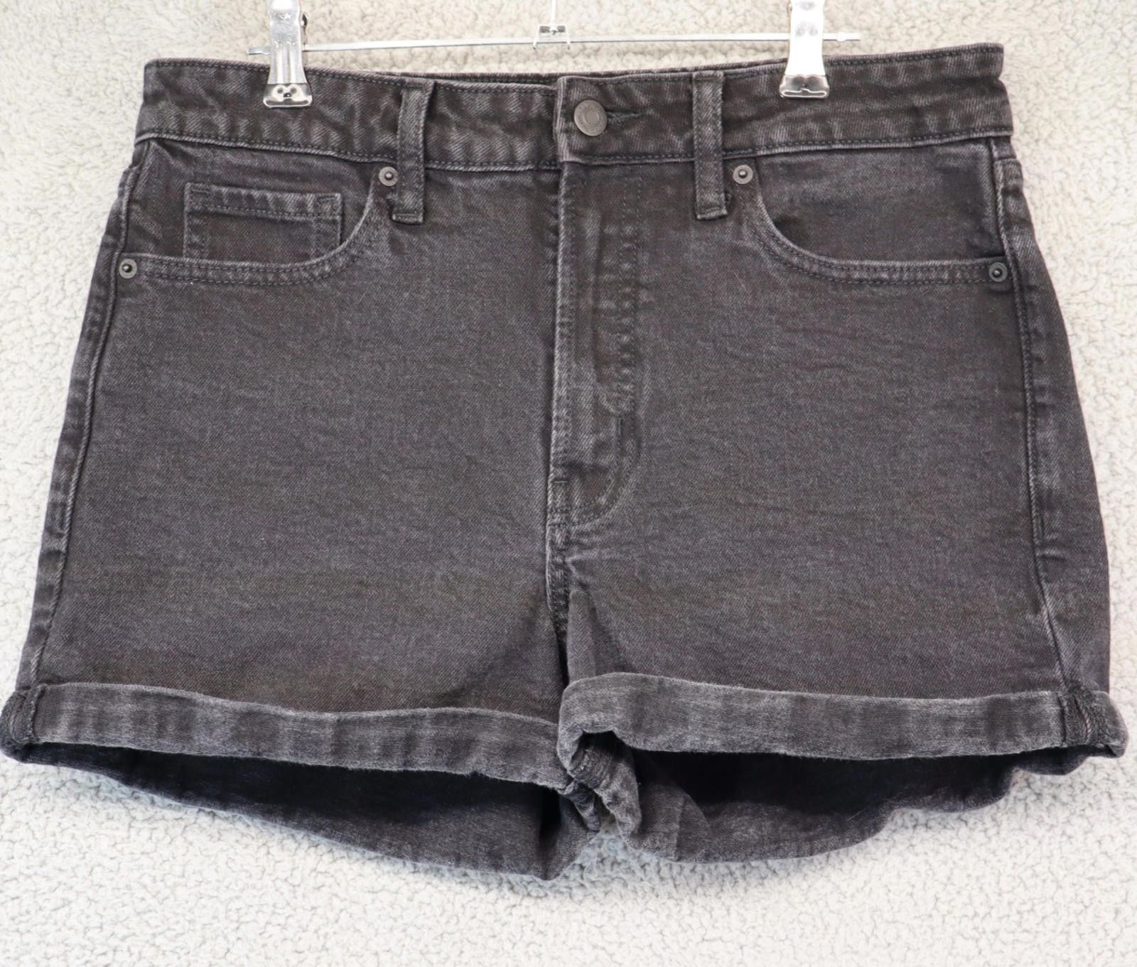 Old Navy Old Navy High Rise OG Straight Cut Off Shorts 10 Black W30 Size 32" / US 10 / IT 46 - 1 Thumbnail