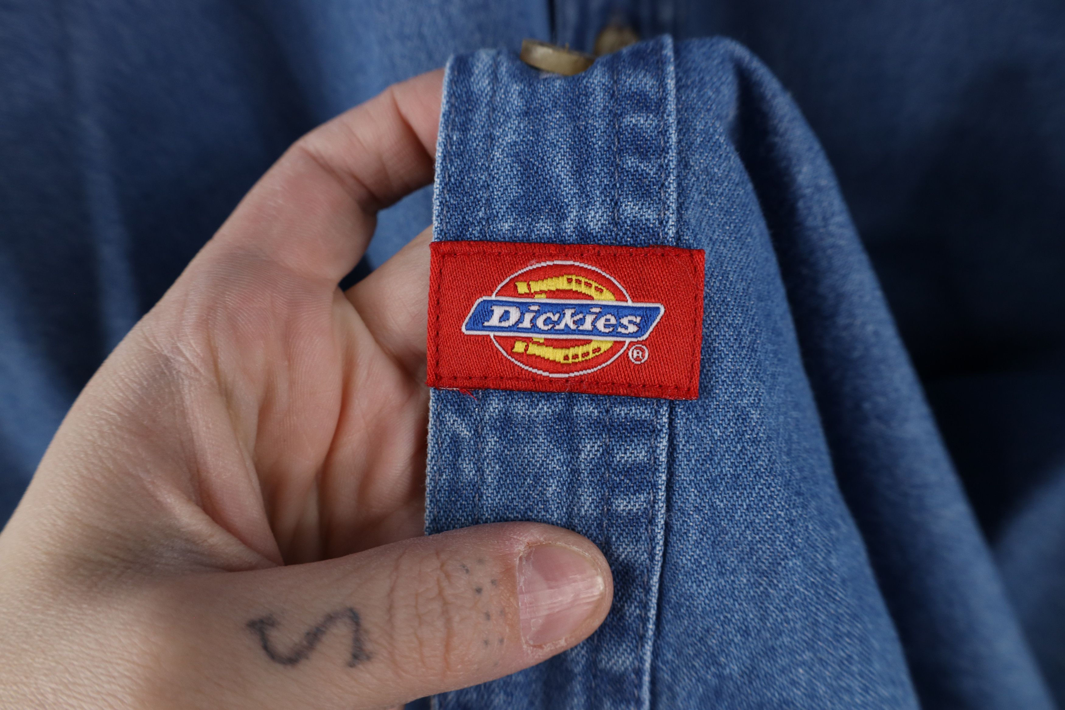 Dickies × Vintage Vintage Dickies Short Sleeve Denim Jean Button Down Shirt Size US XXL / EU 58 / 5 - 5 Thumbnail
