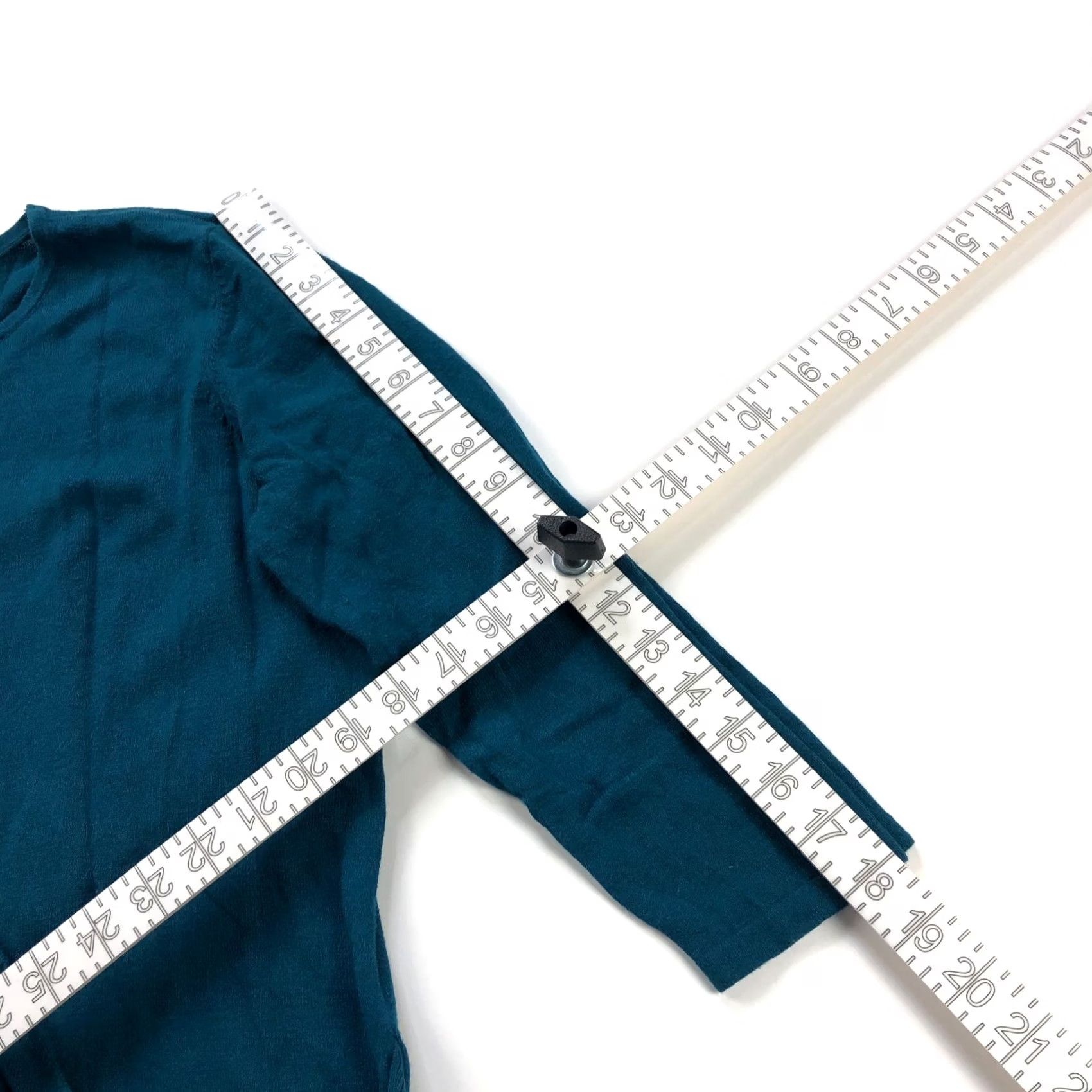 J. Jill J.Jill Sweater Shirt Pullover Women's V-Neck Teal Green Small Regular Size S Casual - Wool Blend? Size S / US 4 / IT 40 - 4 Thumbnail