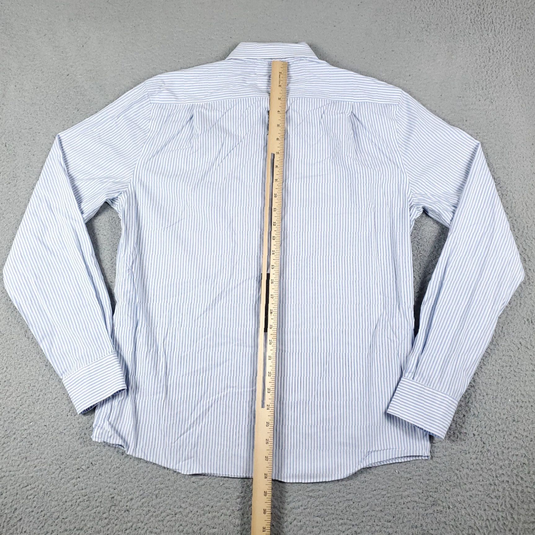 Tommy Hilfiger Tommy Hilfiger Shirt Men's Medium Blue Striped Casual Button Up Long Sleeve Size US M / EU 48-50 / 2 - 3 Thumbnail