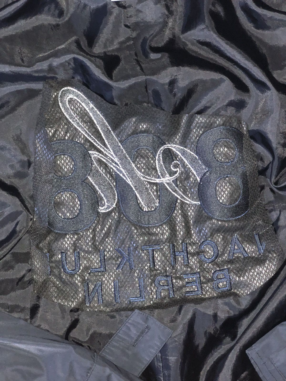 Adidas 808 Nachtklub Berlin Black Embroidered Coach Jacket Size US M / EU 48-50 / 2 - 3 Thumbnail