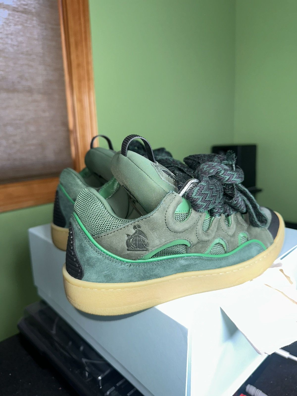 Lanvin Lanvin curb sneaker | Green Size US 8 / EU 41 - 6 Thumbnail