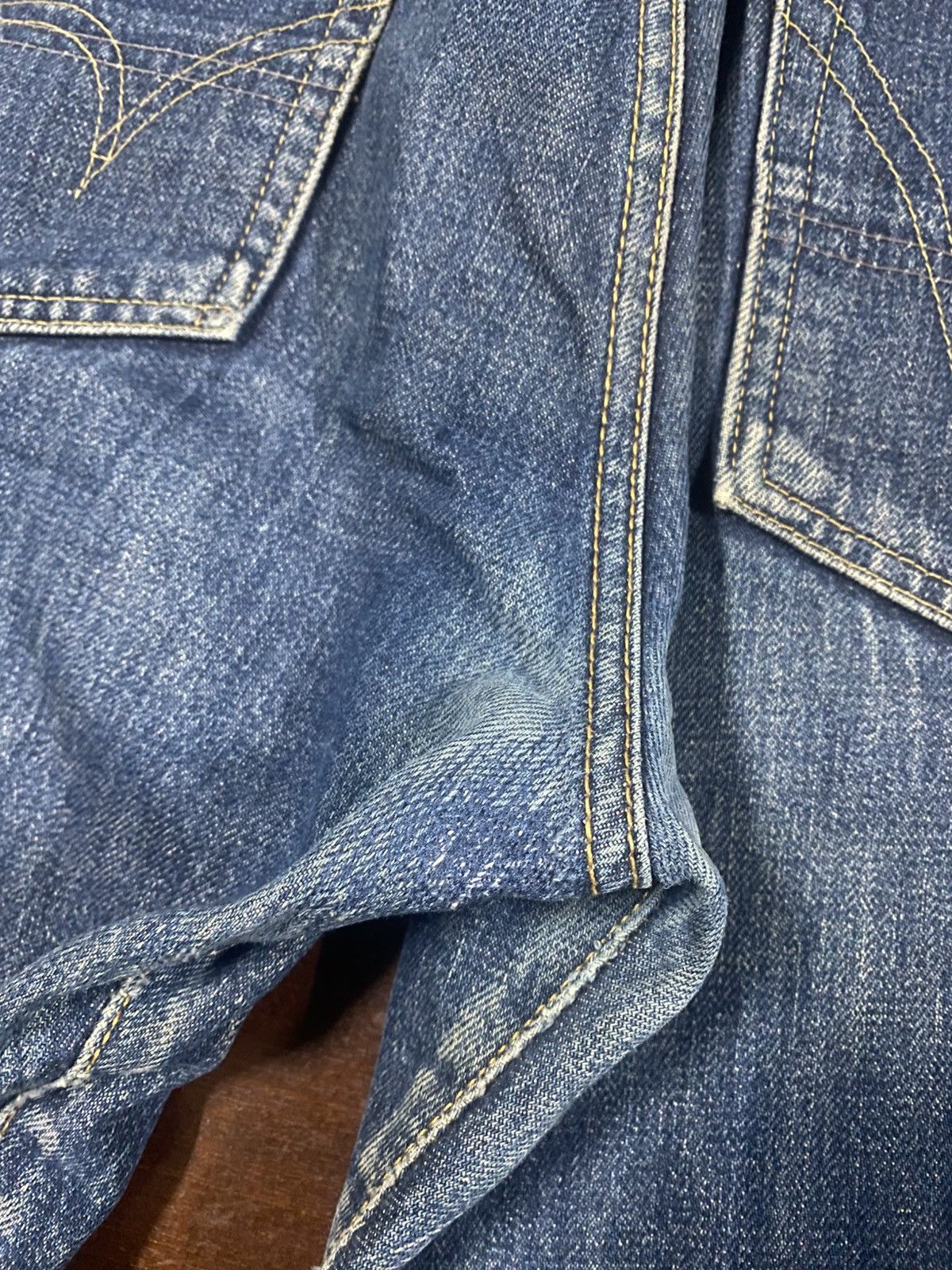 Edwin Vintage 90s Edwin 505 Selvedge Straight Jeans rusty mud wash Size US 35 - 16 Thumbnail