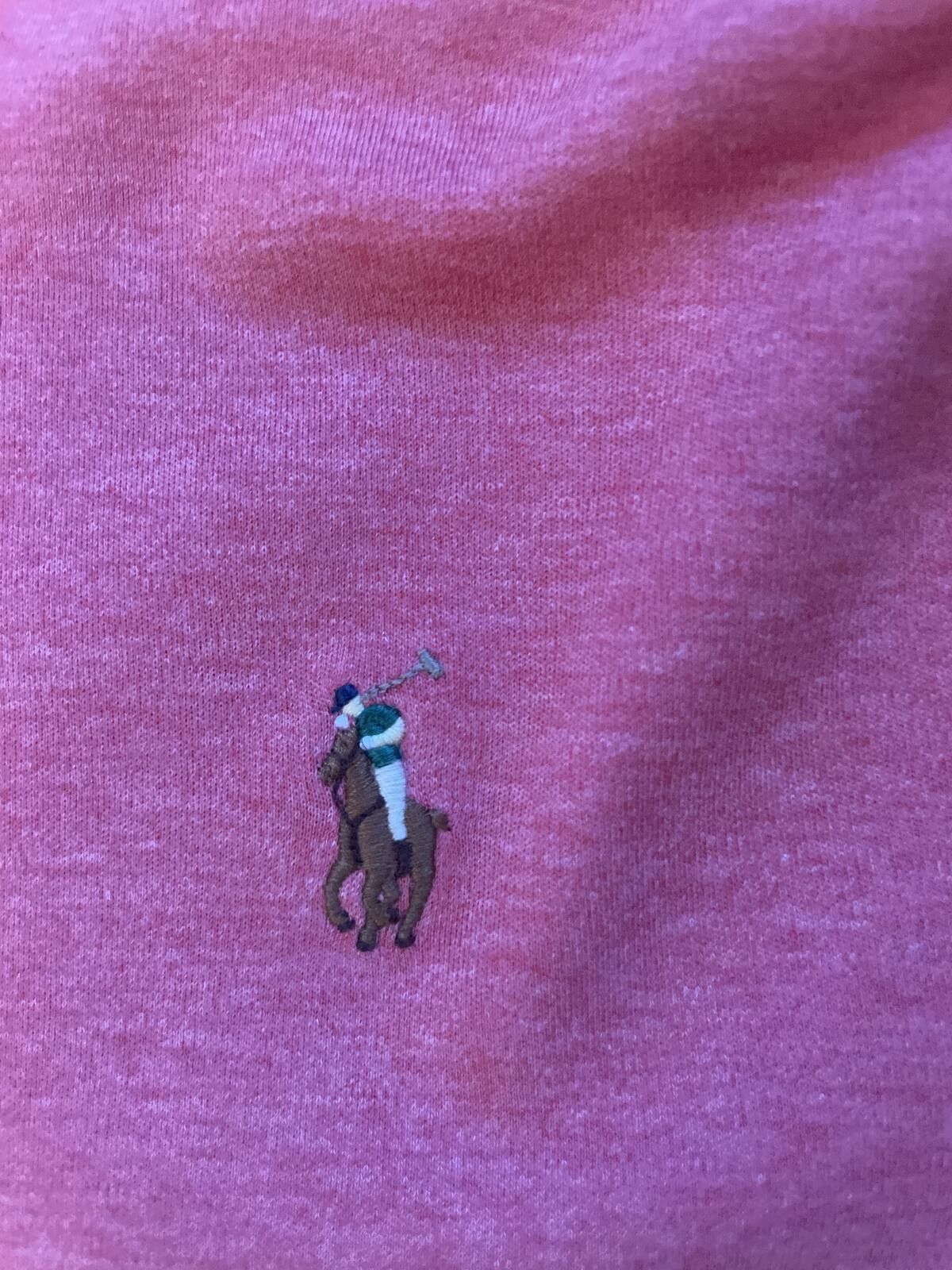 Polo Ralph Lauren Polo Ralph Lauren Salmon Pink Long Sleeve Polo Size Large Size US L / EU 52-54 / 3 - 3 Thumbnail
