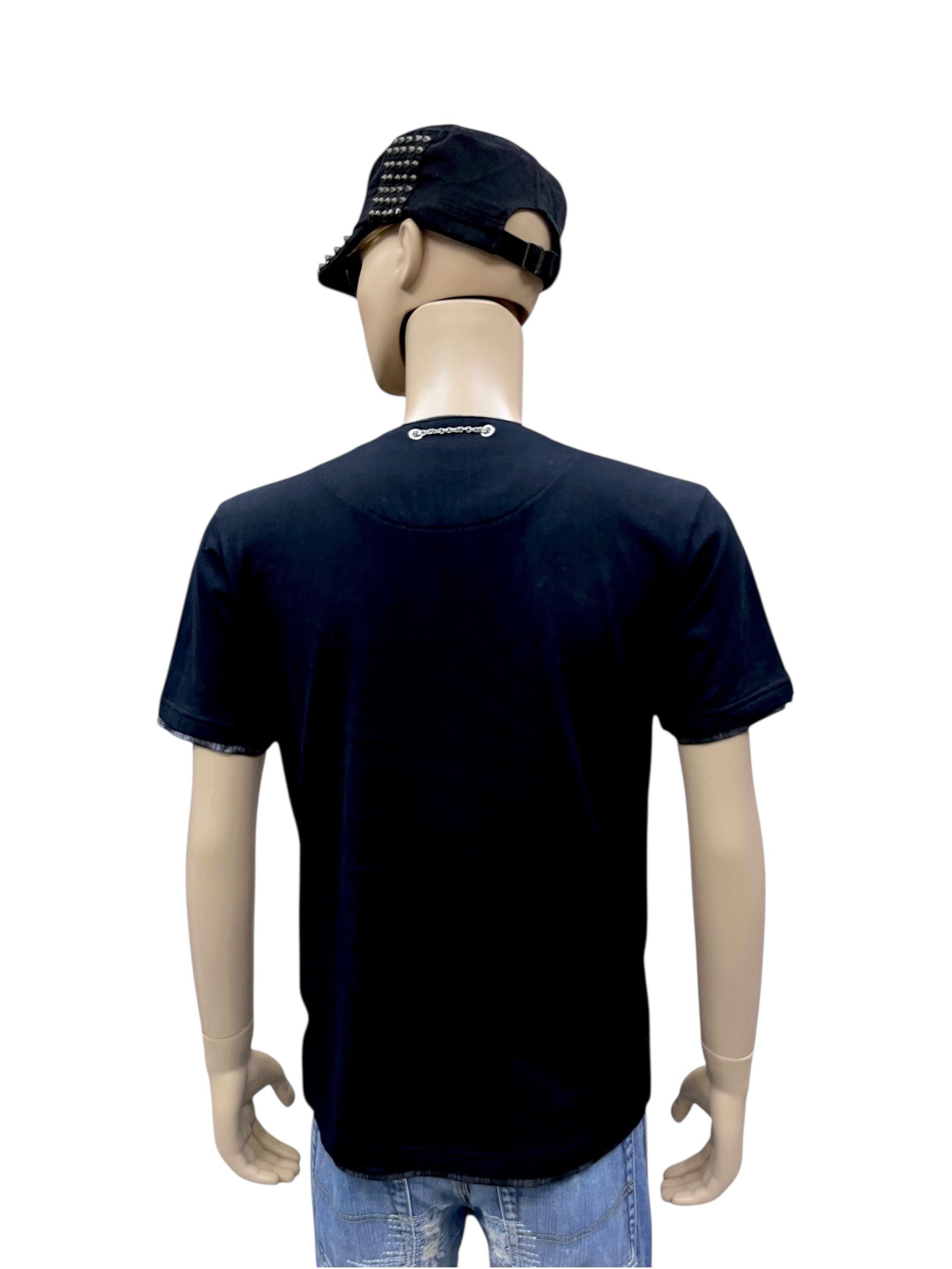 Seditionaries 💀Beaumere Punk Skull Graphic Poem Lace-Up Necklace T-Shirt Size US M / EU 48-50 / 2 - 5 Thumbnail