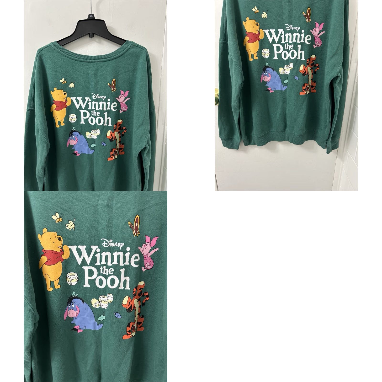 Disney VINTAGE Disney Winnie the Pooh Crewneck Womens XL Green Pullover Sweater Sweatshirt L/S Size XL / US 12-14 / IT 48-50 - 8 Thumbnail