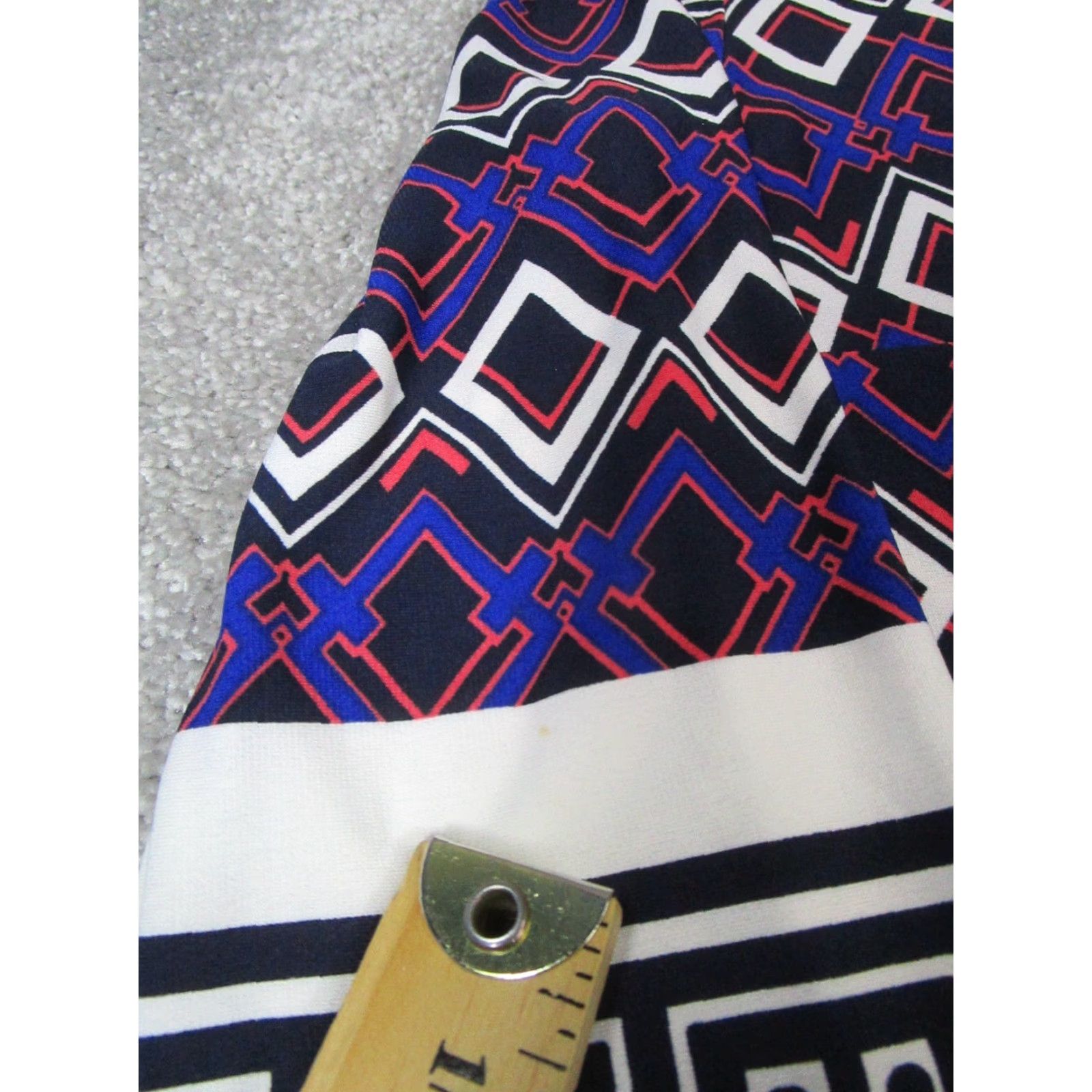 Joseph Ribkoff VINTAGE Joseph Ribkoff Dress Womens 8 Blue White Orange Bodycon Size M / US 6-8 / IT 42-44 - 6 Thumbnail