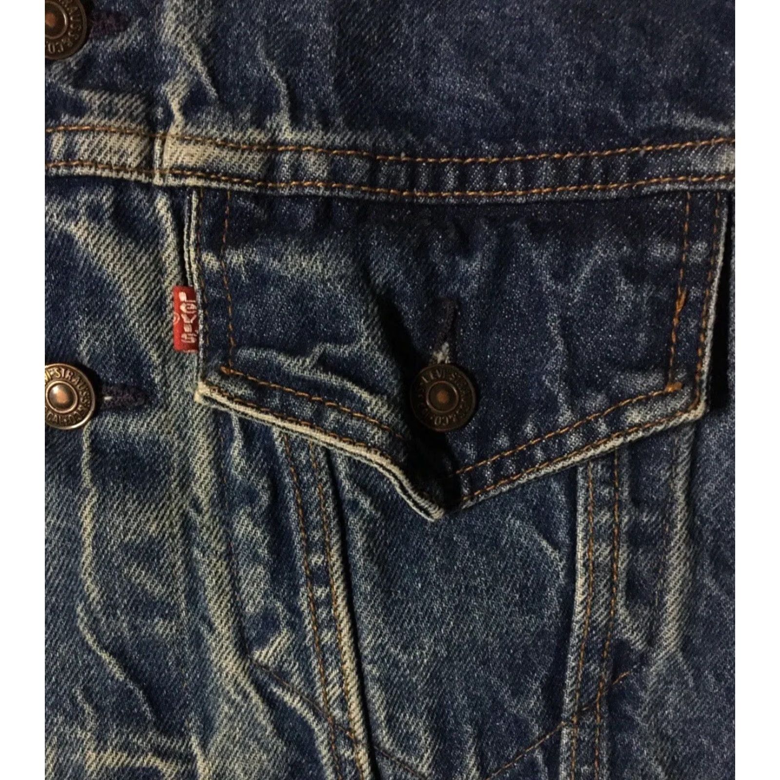 Levi's Vtg 80s Levi's Faded Arizona Skull Denim Vest 40R S USA Trucker Grunge Biker Punk Rock Vest Mens Blue" Size US S / EU 44-46 / 1 - 4 Thumbnail