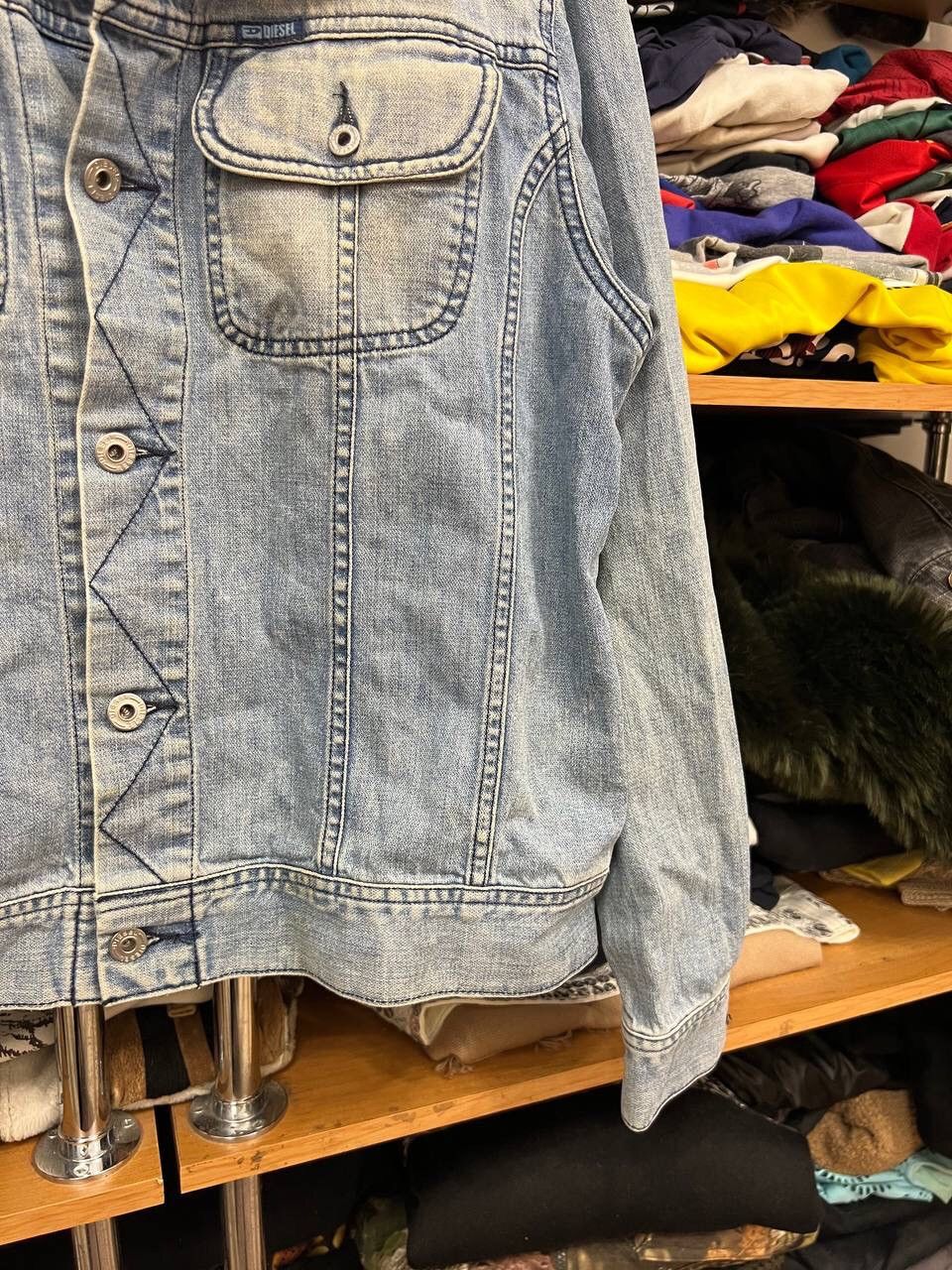 Diesel Diesel Denim Y2K Trucker 90s Glamour jacket Size XL / US 12-14 / IT 48-50 - 4 Thumbnail