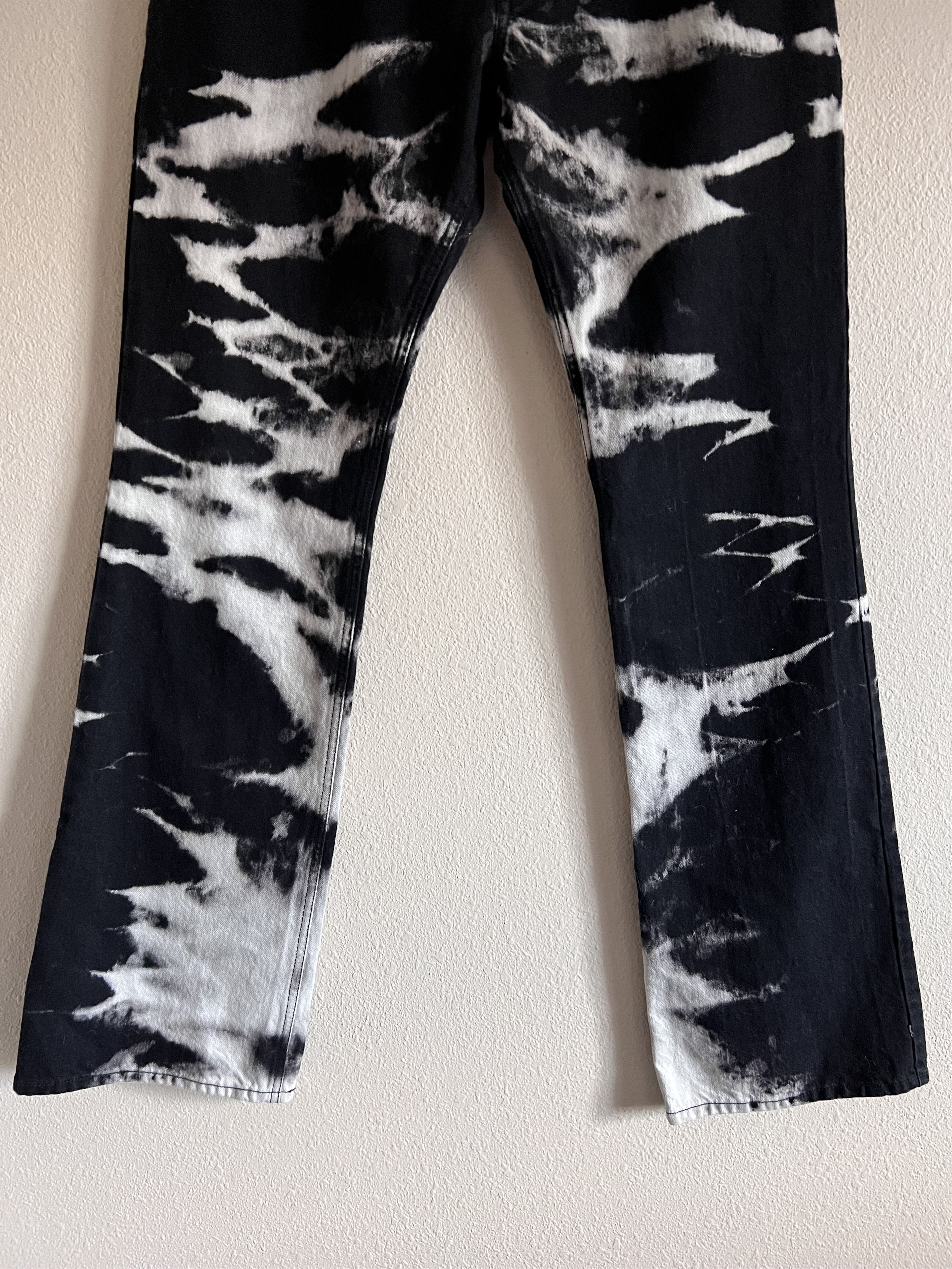 Other GOOMHEO Dystopian Beach Black and White Bootcut Jeans Size US 32 / EU 48 - 3 Thumbnail