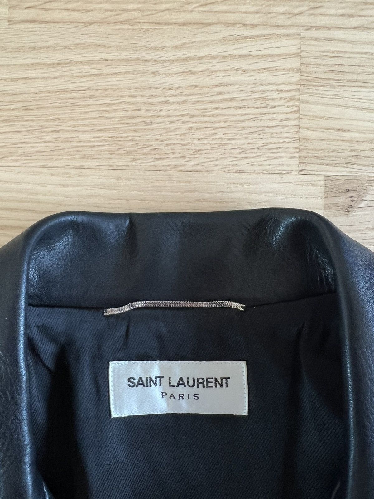 Hedi Slimane × Saint Laurent Paris Saint Laurent Paris L17 Leather Jacket Sz. 48 - Hedi Sliman Size US M / EU 48-50 / 2 - 8 Thumbnail