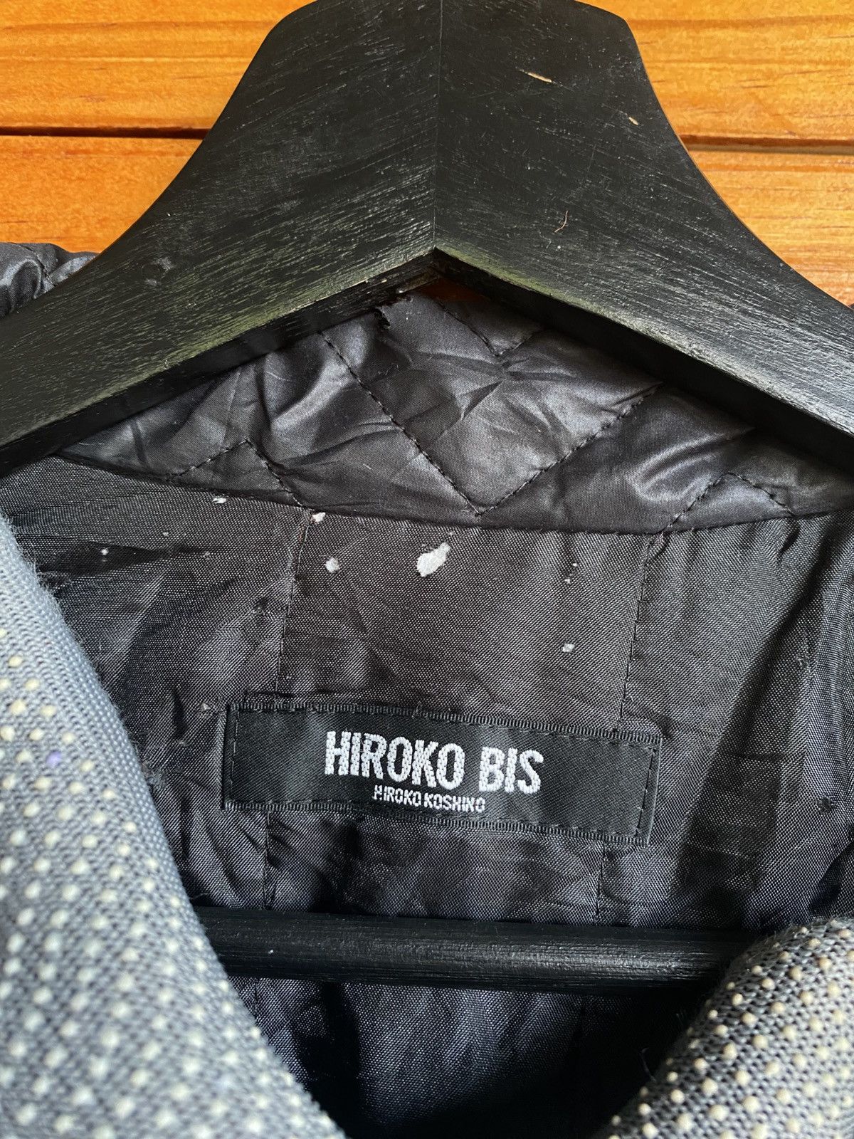 Hiroko Koshino Homme Hiroko Bis Quilted Long Coat – Women’s – Black Rust Ombre Size L / US 10 / IT 46 - 9 Thumbnail