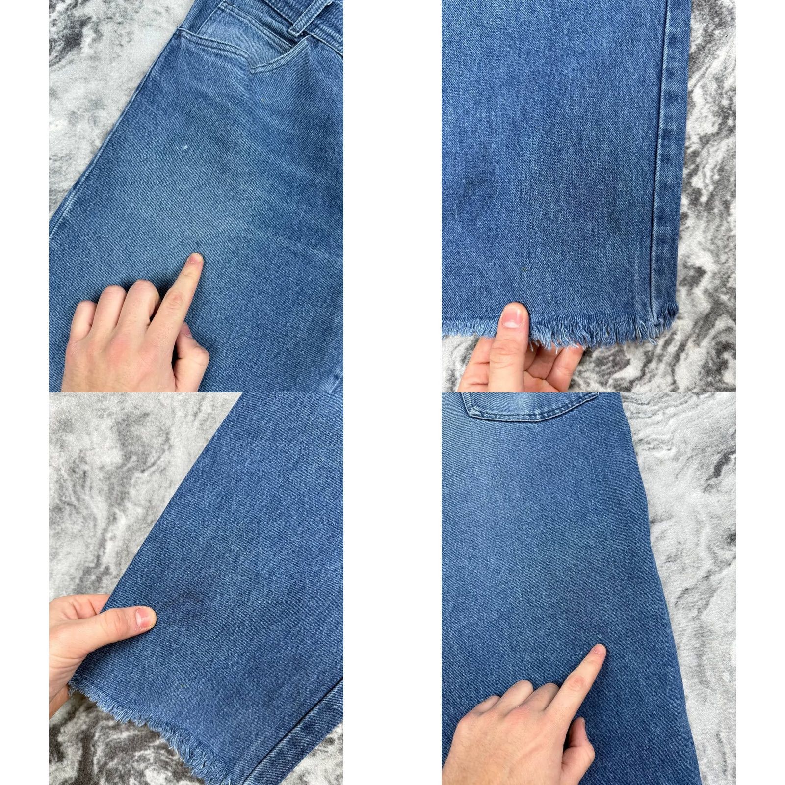 Stone Island VINTAGE Stone Island Denim Baggy Jeans 90s Archive Men Size 48 Blue Stone Island Jeans 90s Mens Jeans Regular 5-Pocket Design Inseam 30 in Size US 32 / EU 48 - 10 Thumbnail