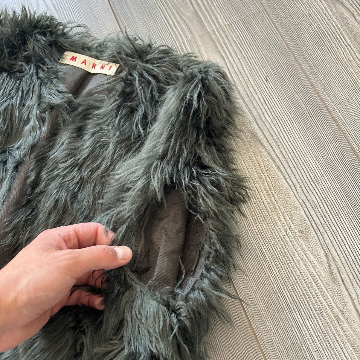 Marni Marni 100% Lama Alpaca Real Fur Shrug / Stole Size 38 Size XS / US 0-2 / IT 36-38 - 12 Thumbnail
