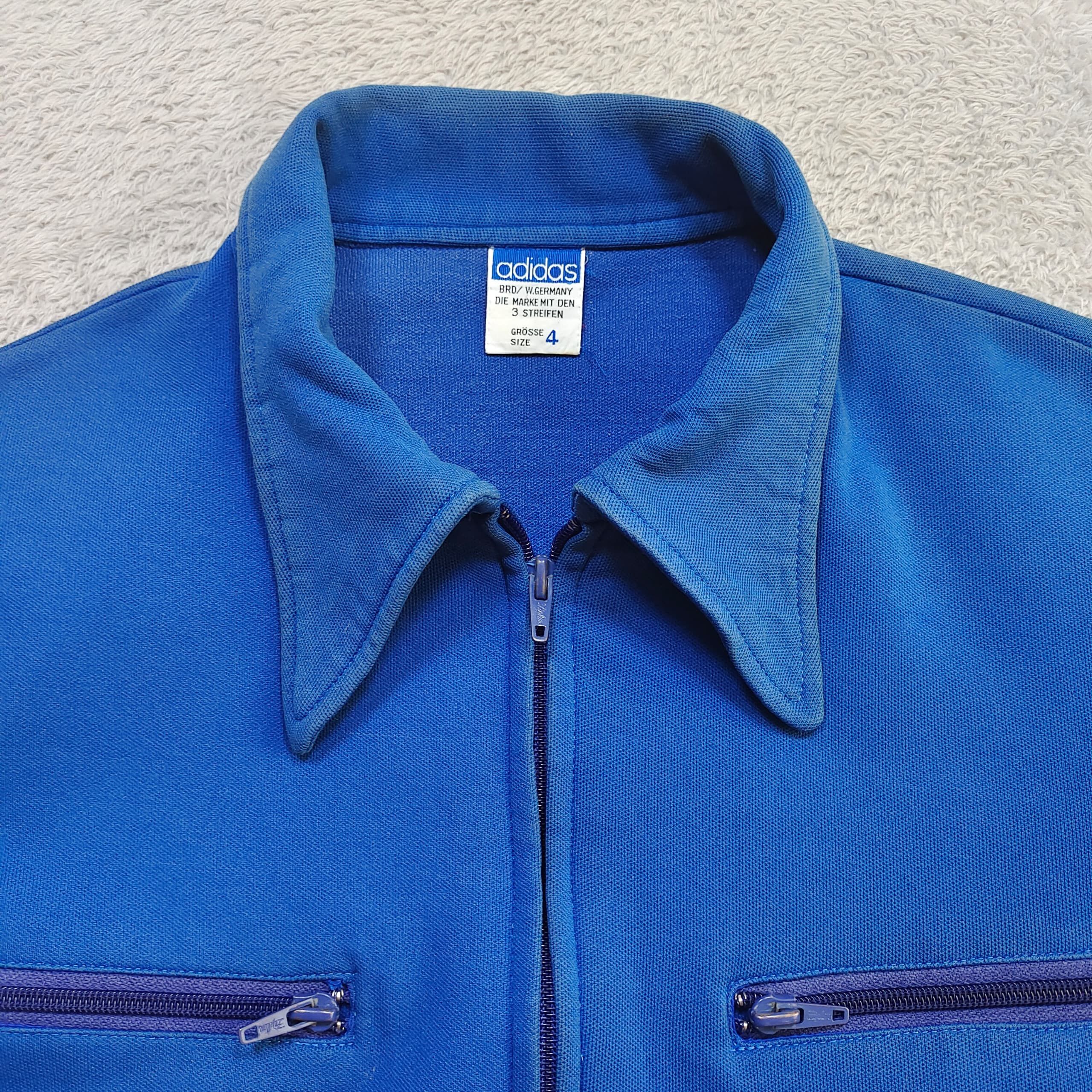Adidas Vintage 70s Adidas Track Jacket West Germany Sportswear Size US S / EU 44-46 / 1 - 3 Thumbnail