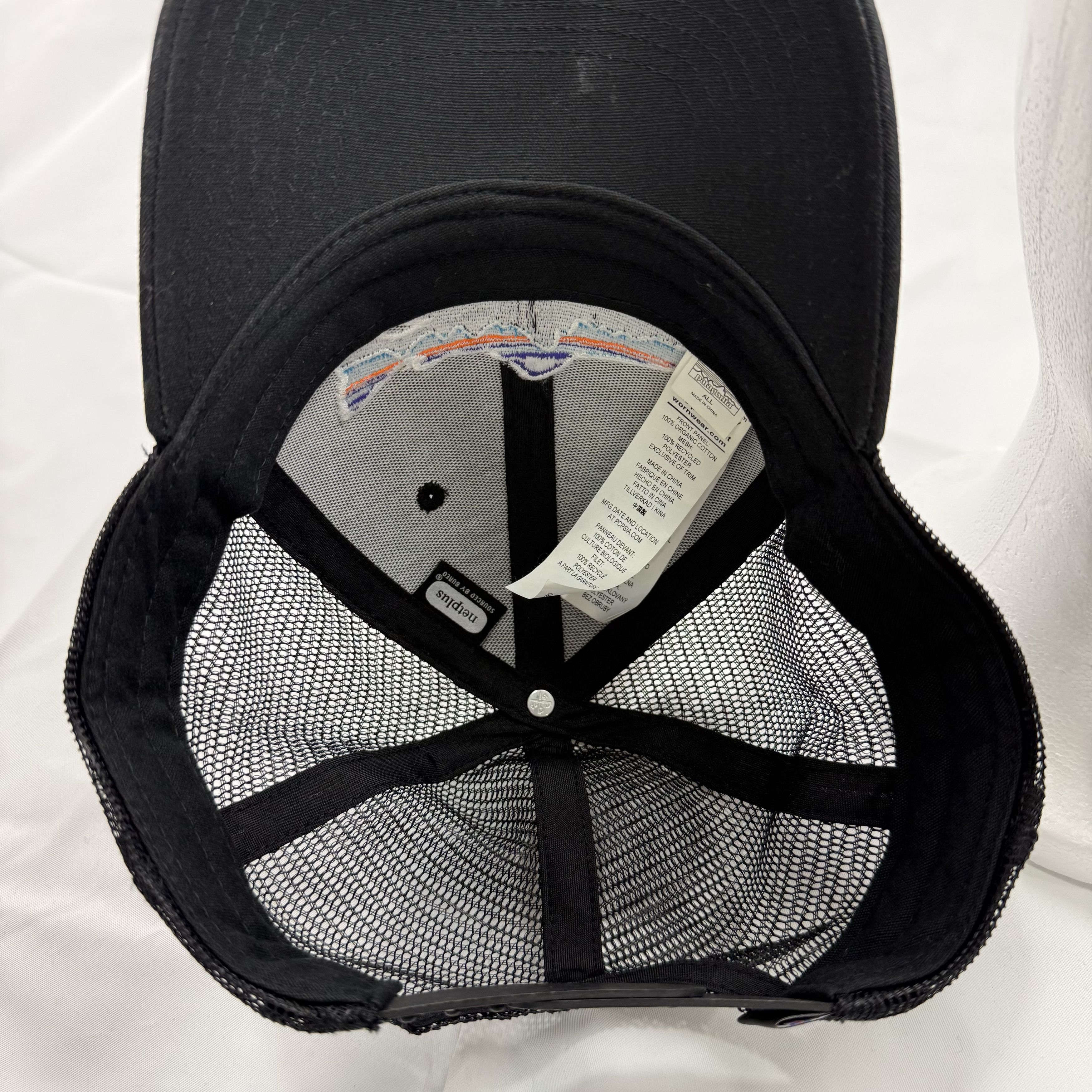 Patagonia Patagonia Fitz Roy Trout Trucker Hat Black Mesh Snapback Cap Size ONE SIZE - 8 Thumbnail