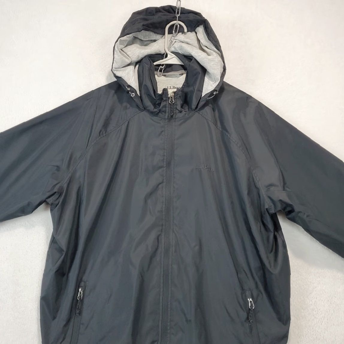 Vintage L.L. Bean Jacket Men Size L Regular Black Hooded Lightweight Nylon Windbreaker Mens Size US L / EU 52-54 / 3 - 3 Thumbnail